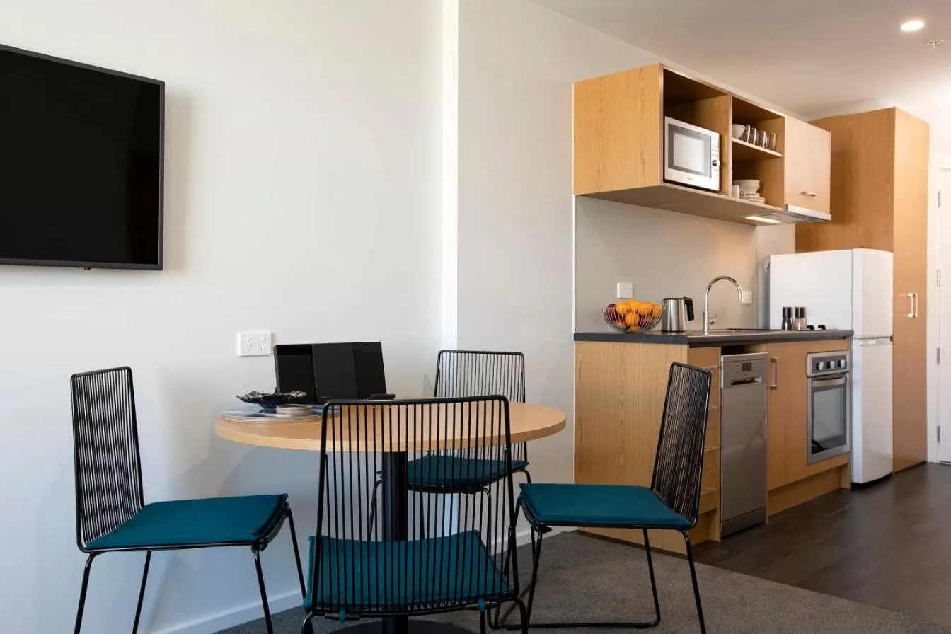 Dining area in Quest Tauranga Central