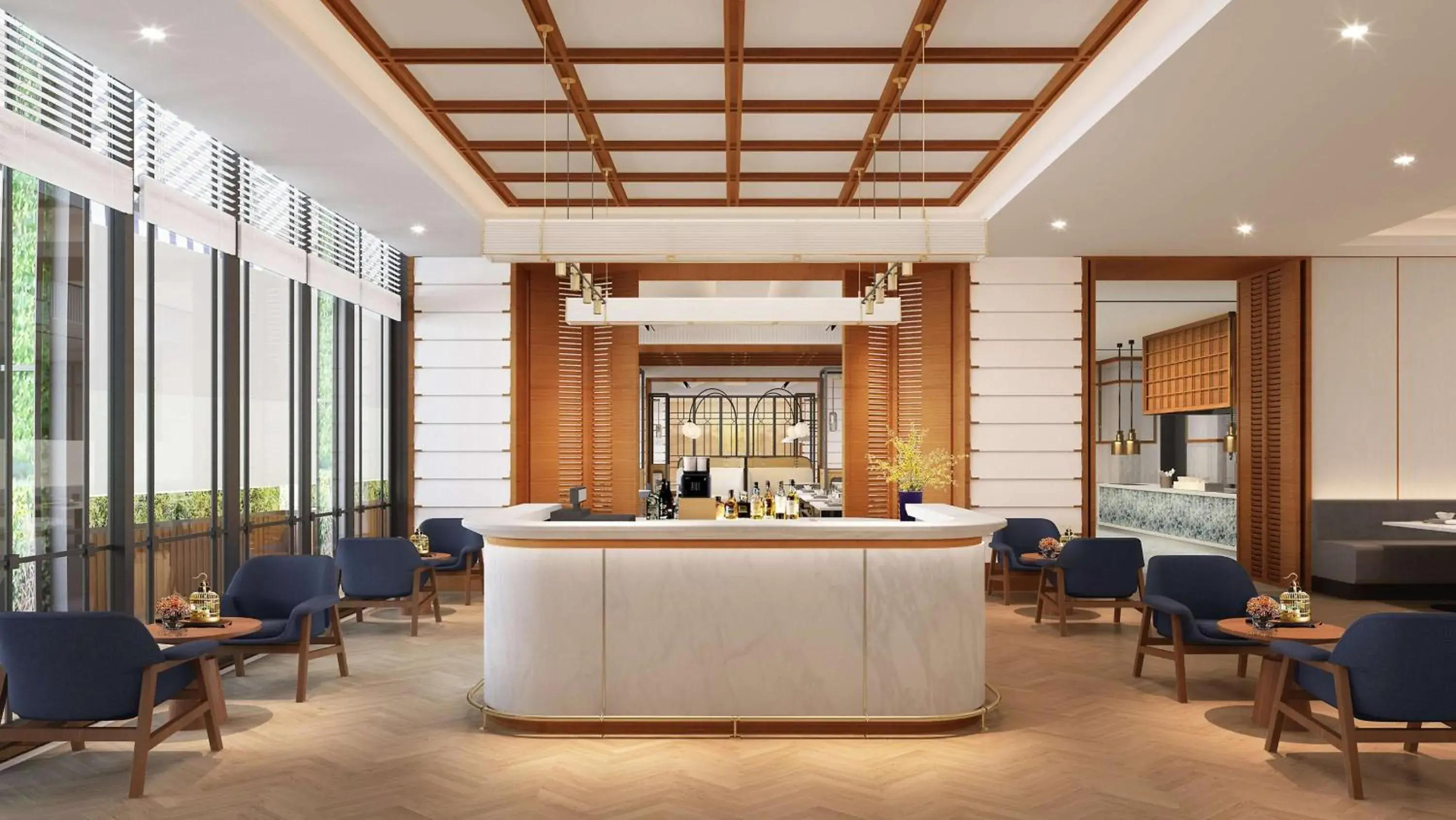 Restaurant/places to eat, Lobby/Reception in Hilton Garden Inn Guangzhou Tianhe