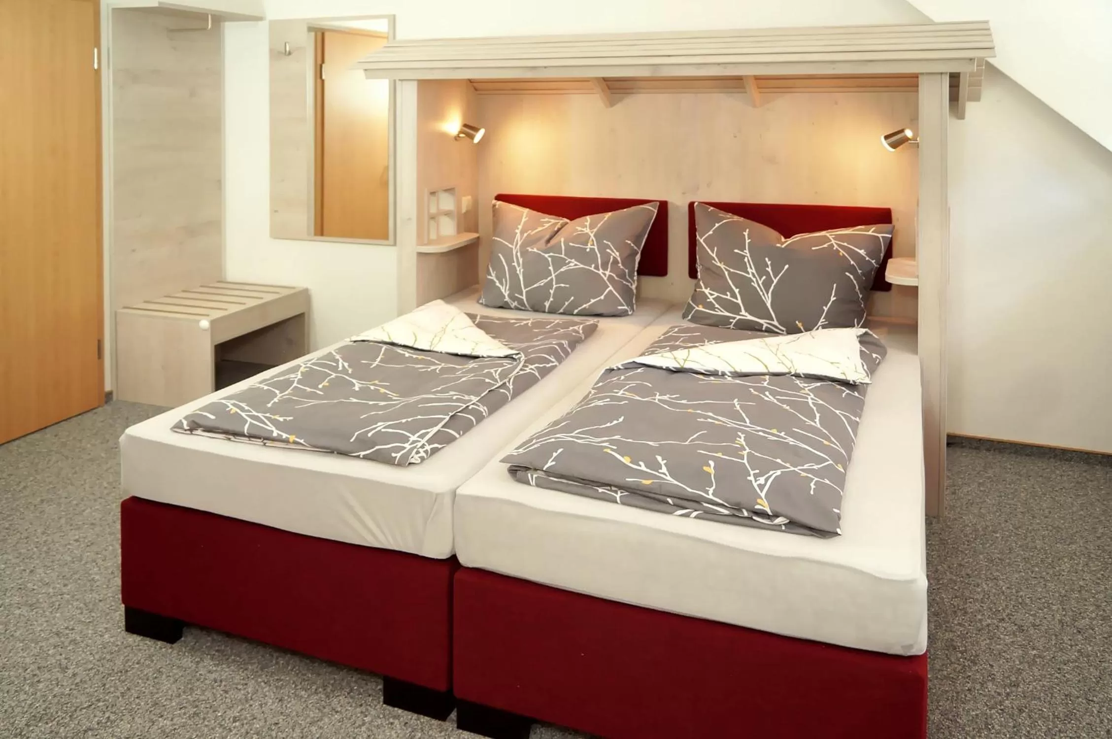 Bed in Erzgebirgshotel Misnia Bärenfels