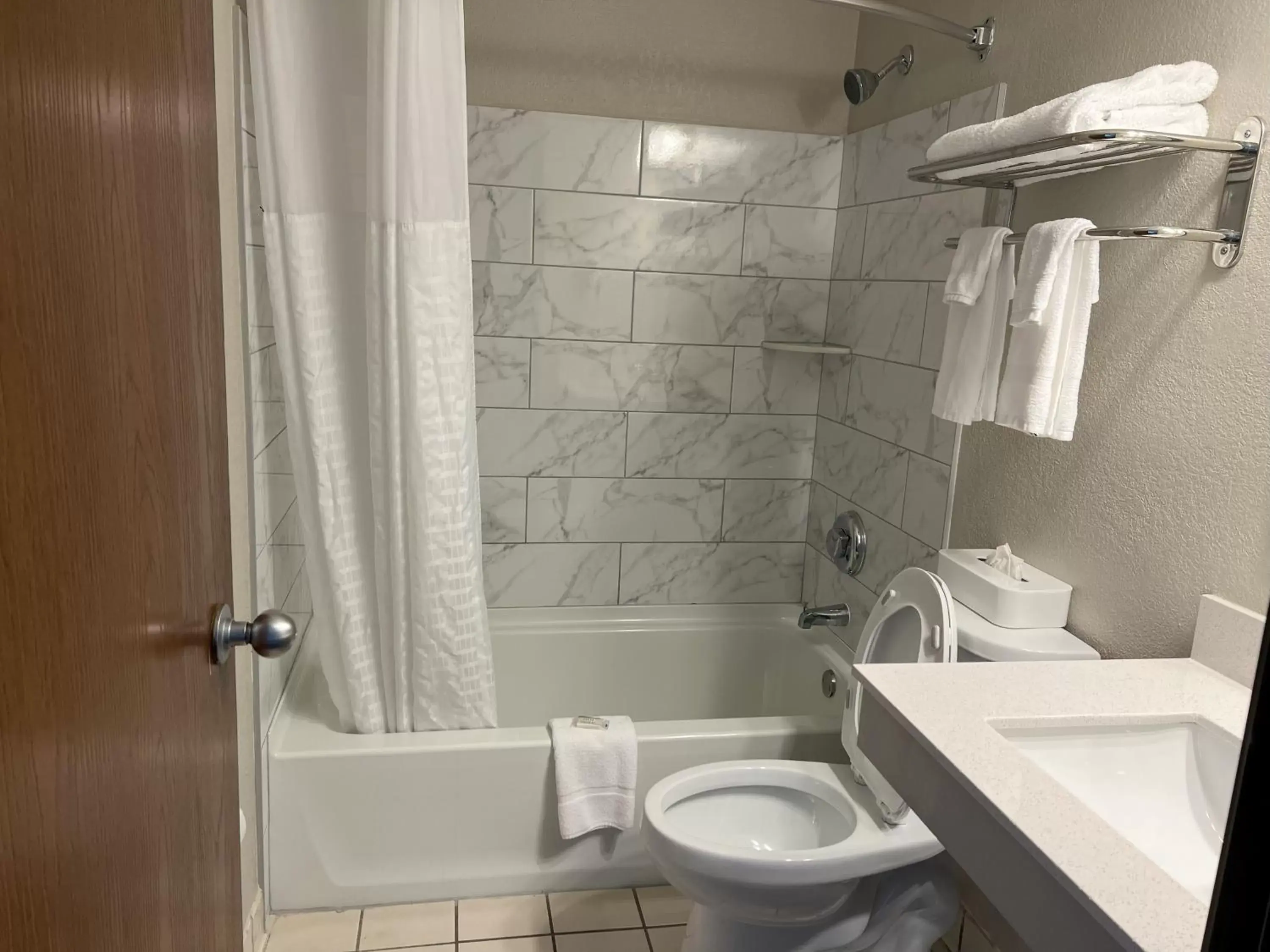Toilet, Bathroom in Days Inn by Wyndham Orange Park/Jacksonville