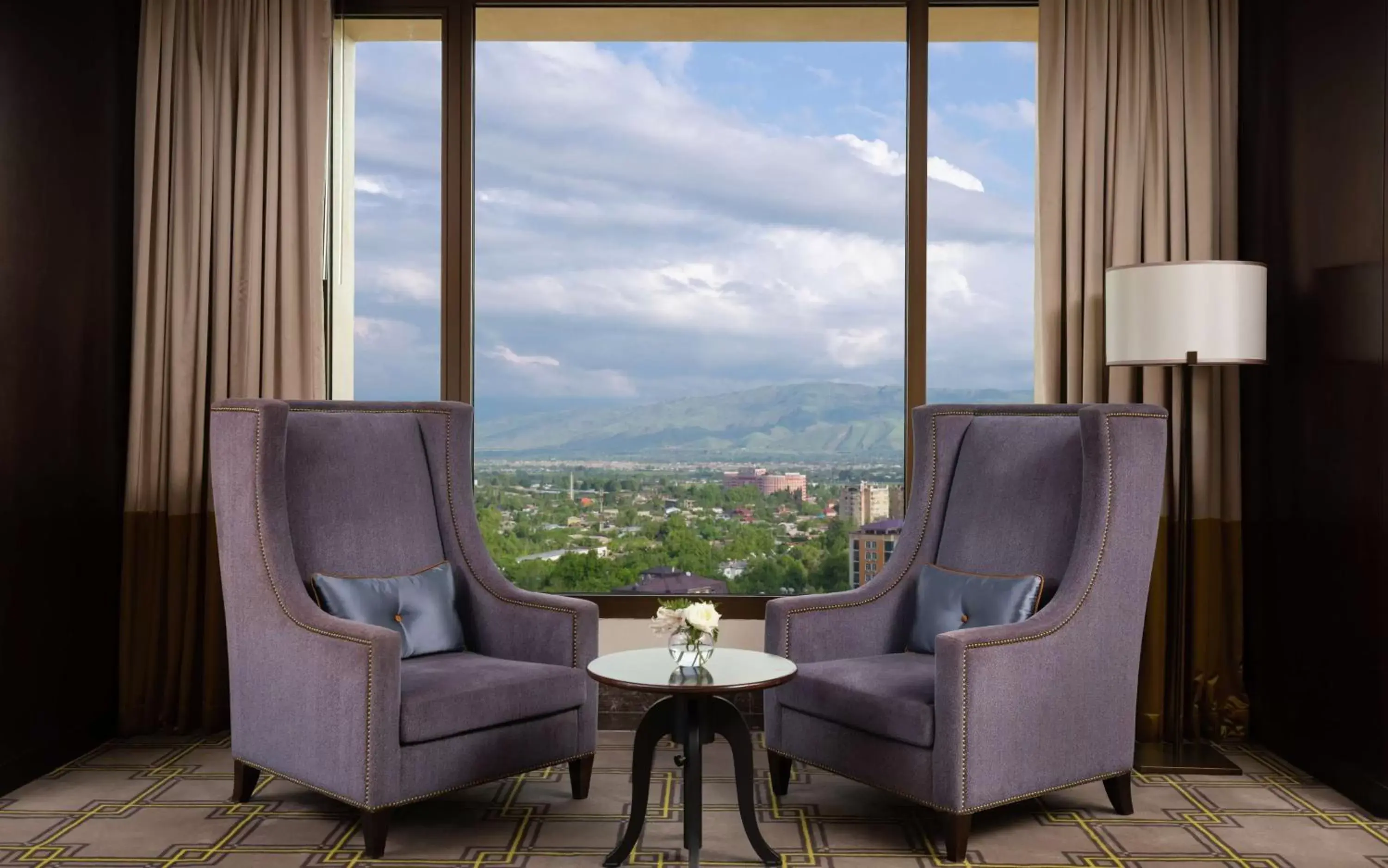 Property building, Seating Area in Hilton Dushanbe