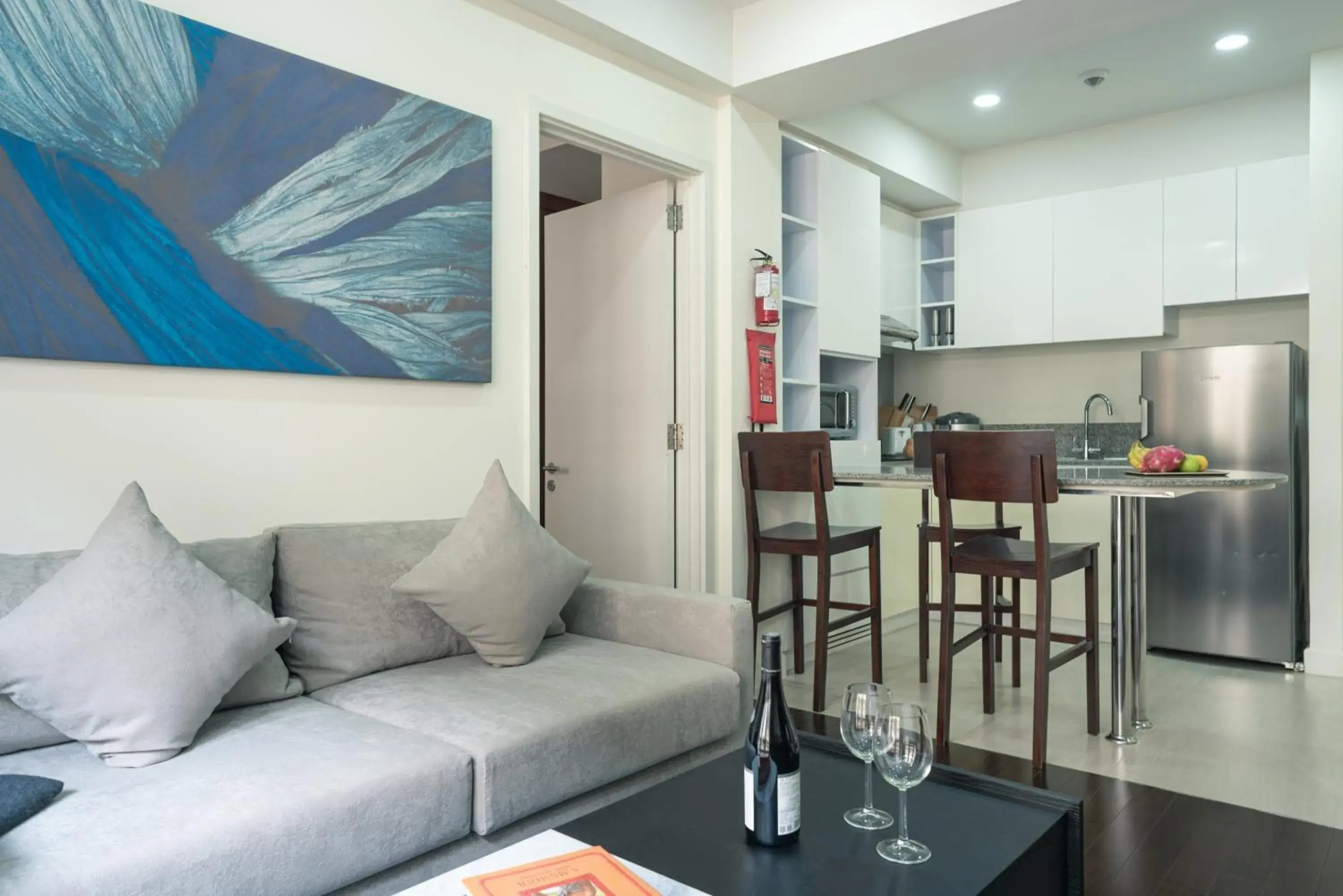 Seating Area in Central Mansions Serviced Apartments