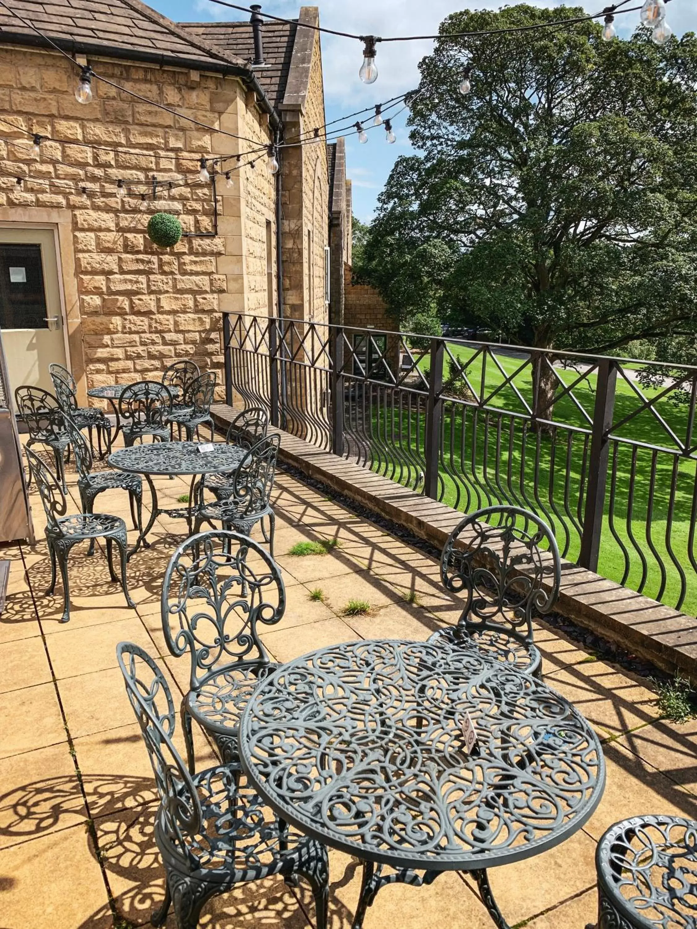 Patio in Hollins Hall Hotel, Golf & Country Club
