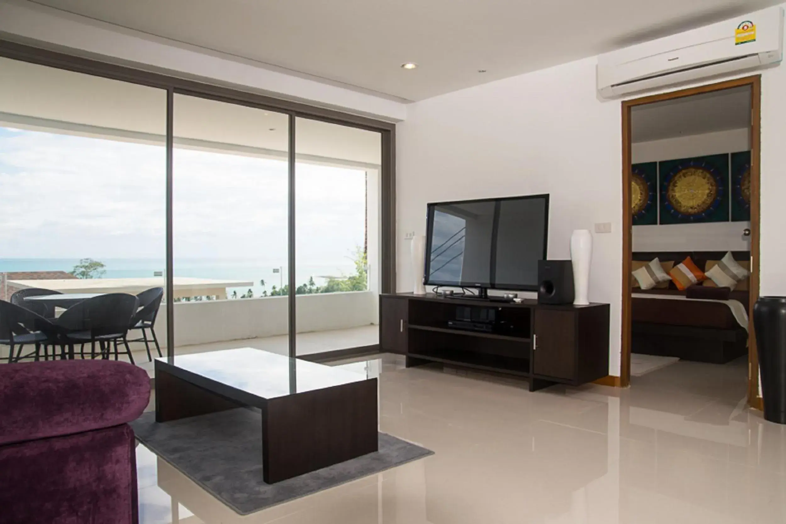 TV/Entertainment Center in Tropical Sea View Residence