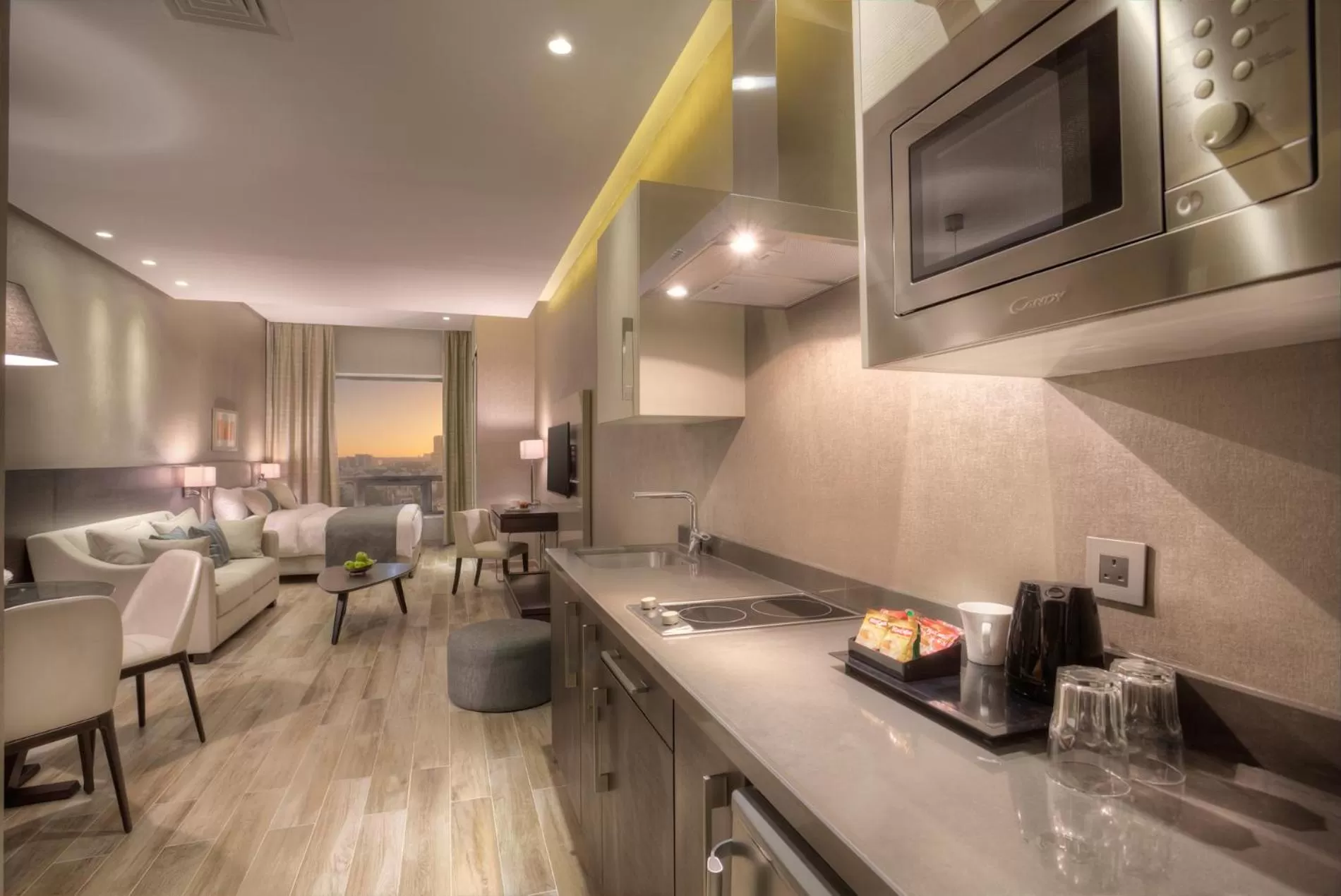 Kitchen or kitchenette in The House Boutique Suites