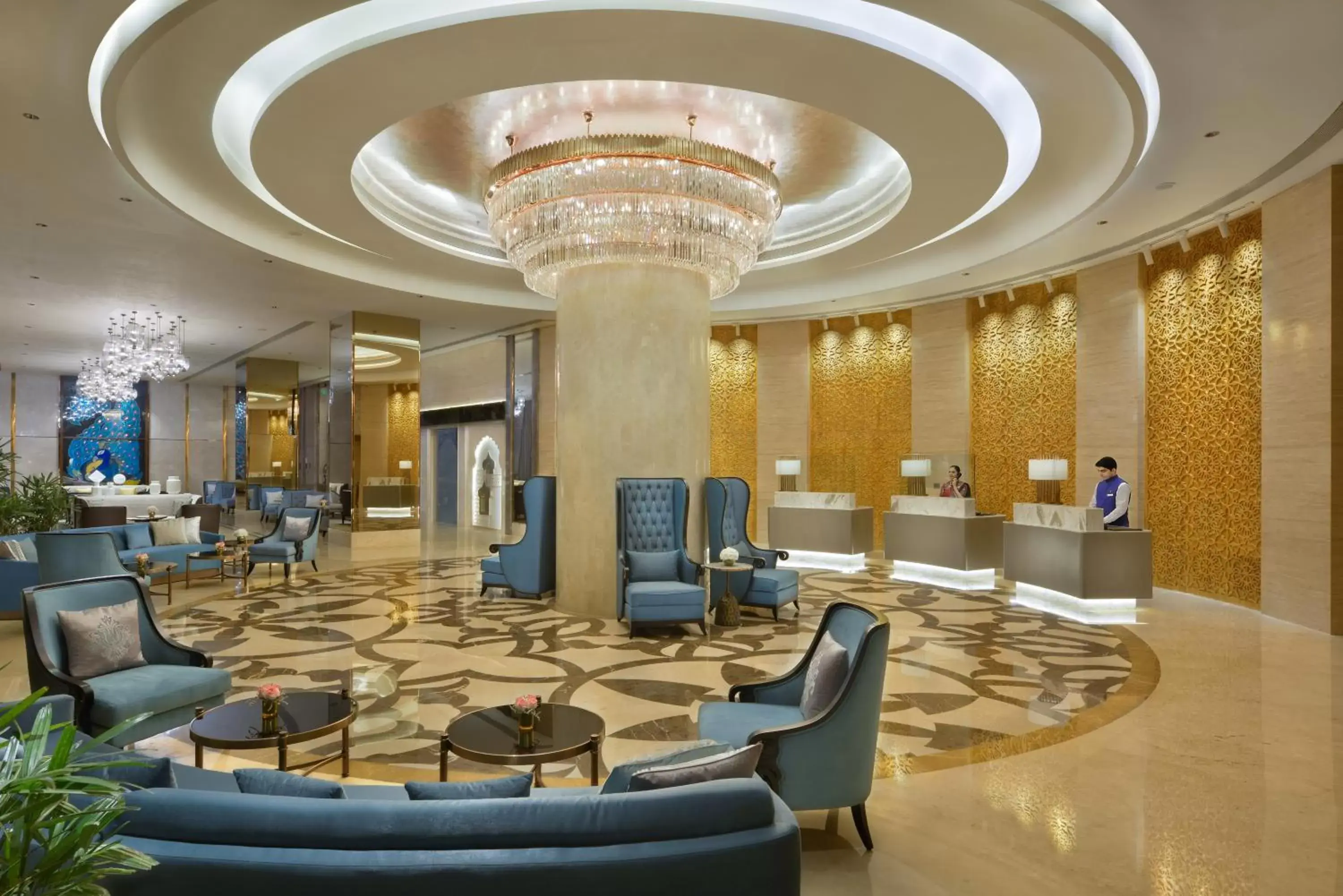 Lobby or reception in Taj Skyline Ahmedabad