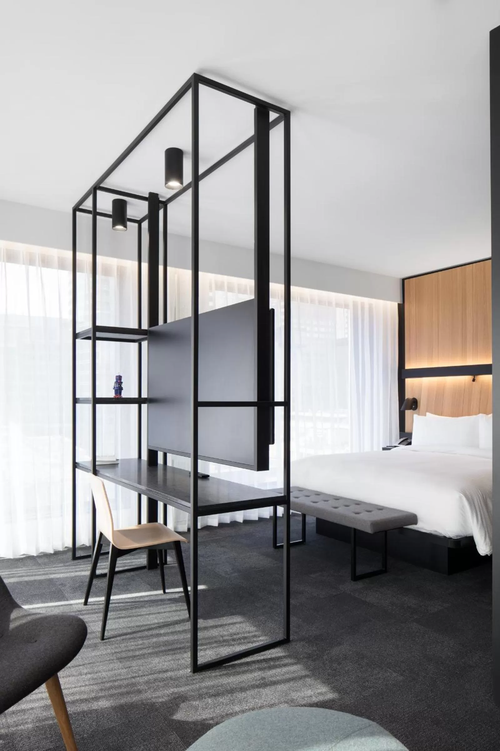 Bed in Hotel Monville