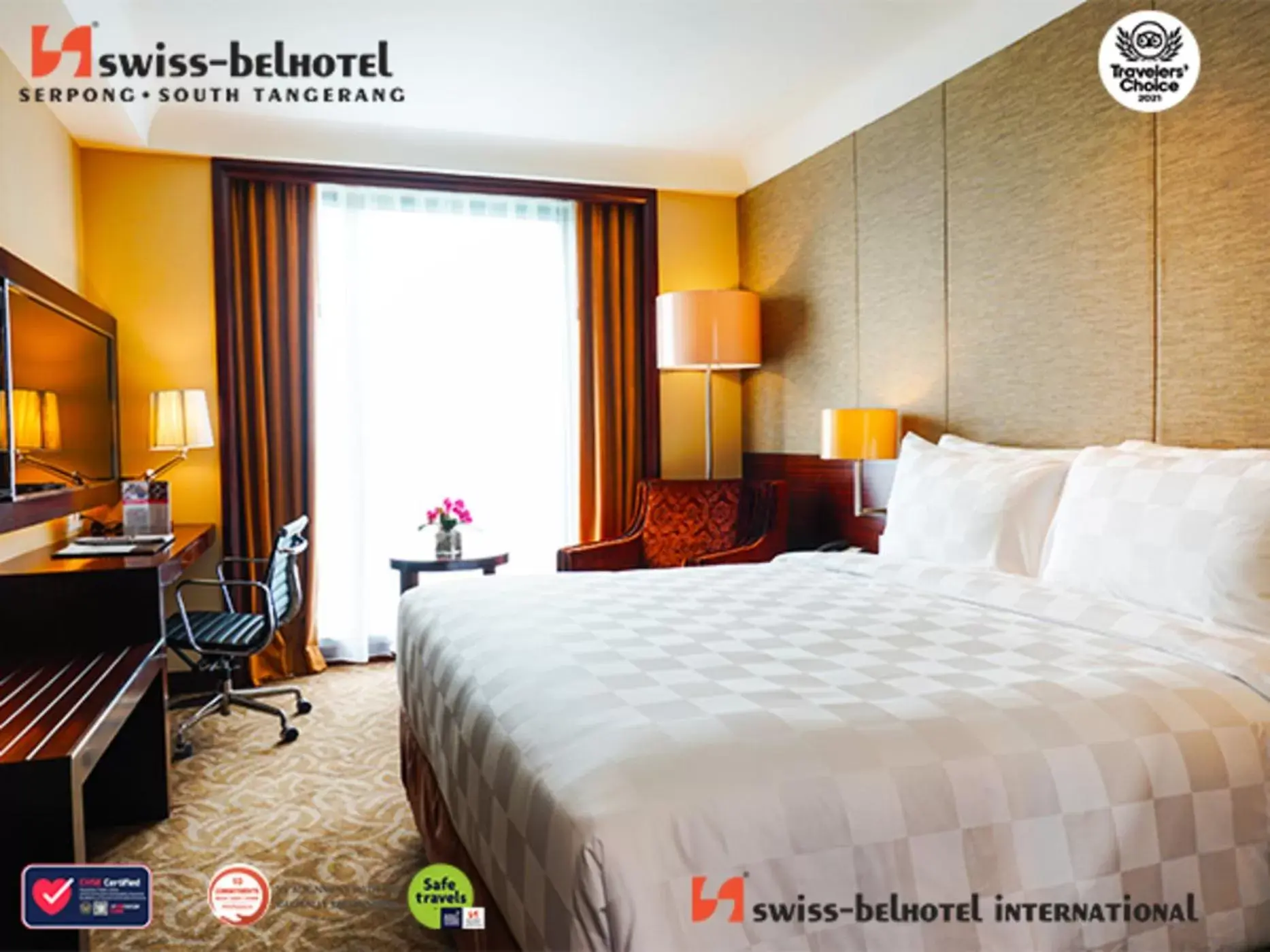 Bed in Swiss-Belhotel Serpong
