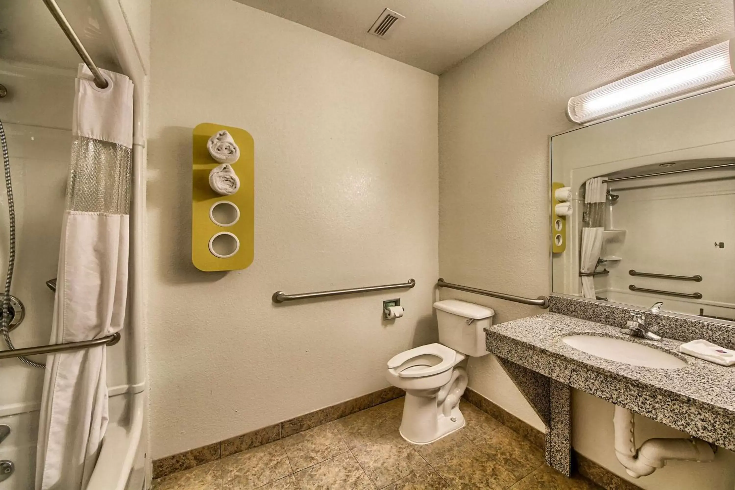 Photo of the whole room, Bathroom in Motel 6-Mission, TX