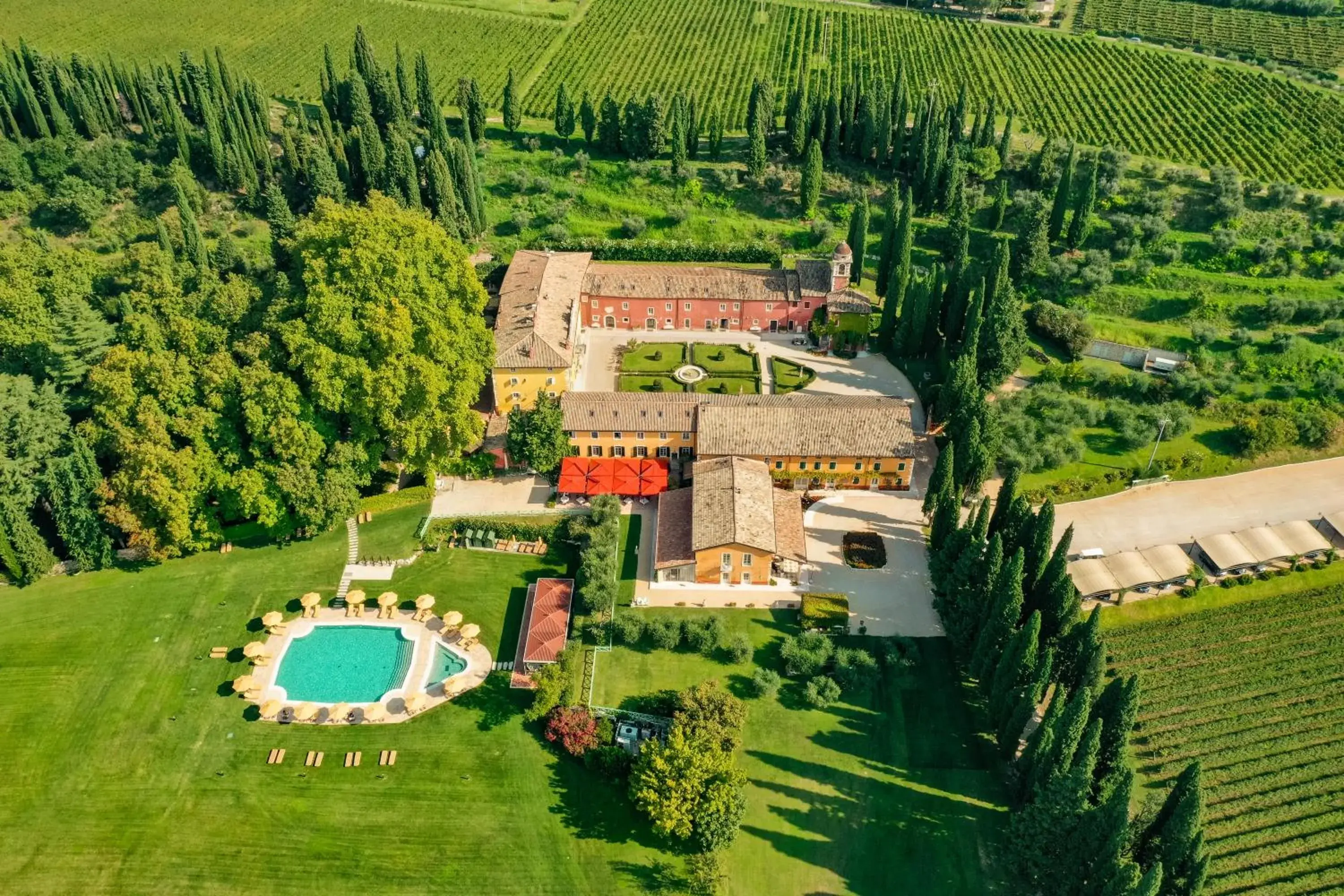 View (from property/room), Bird's-eye View in Villa Cordevigo Wine Relais