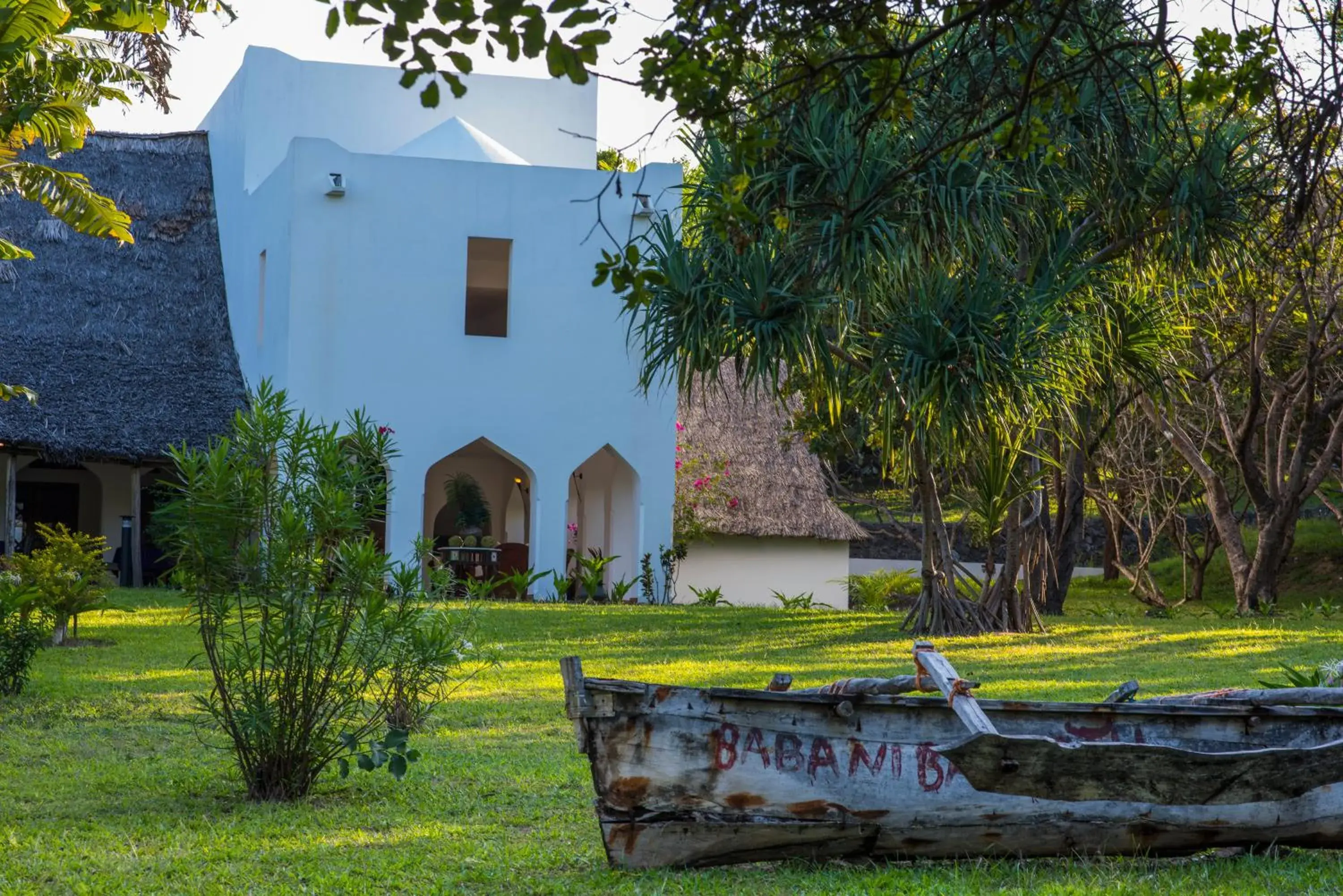 Canoeing, Property Building in Amani Beach Hotel