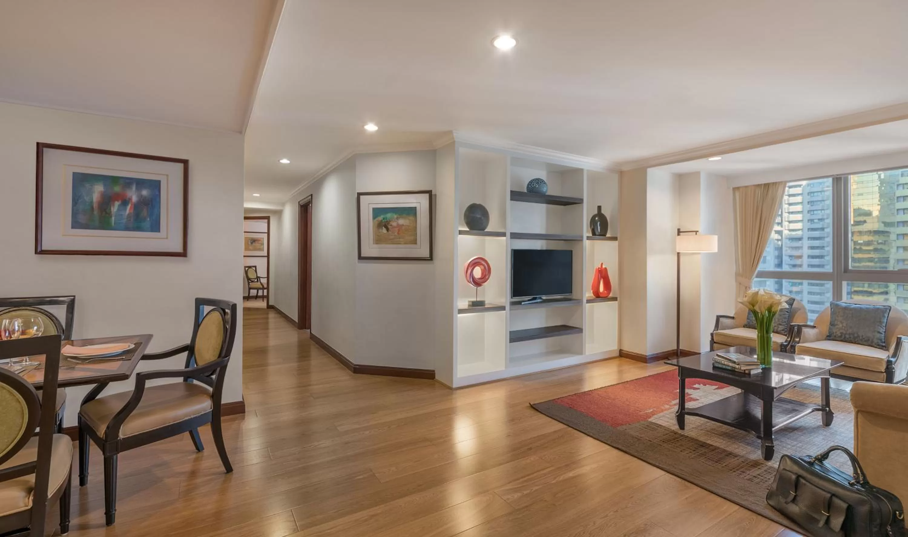 Living room in Discovery Suites Manila, Philippines