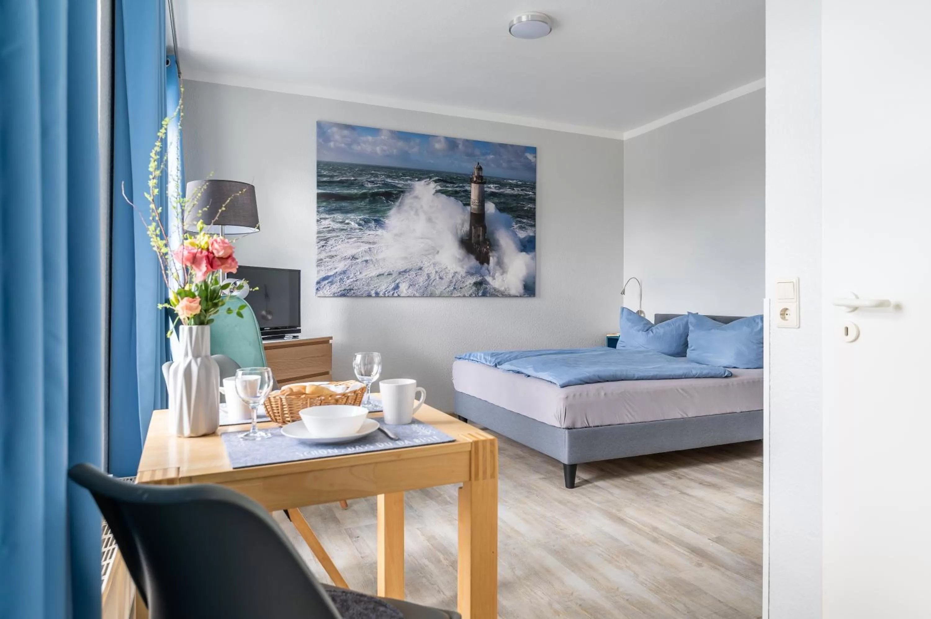 Bed in Haus Ferienglück Sauna im Haus