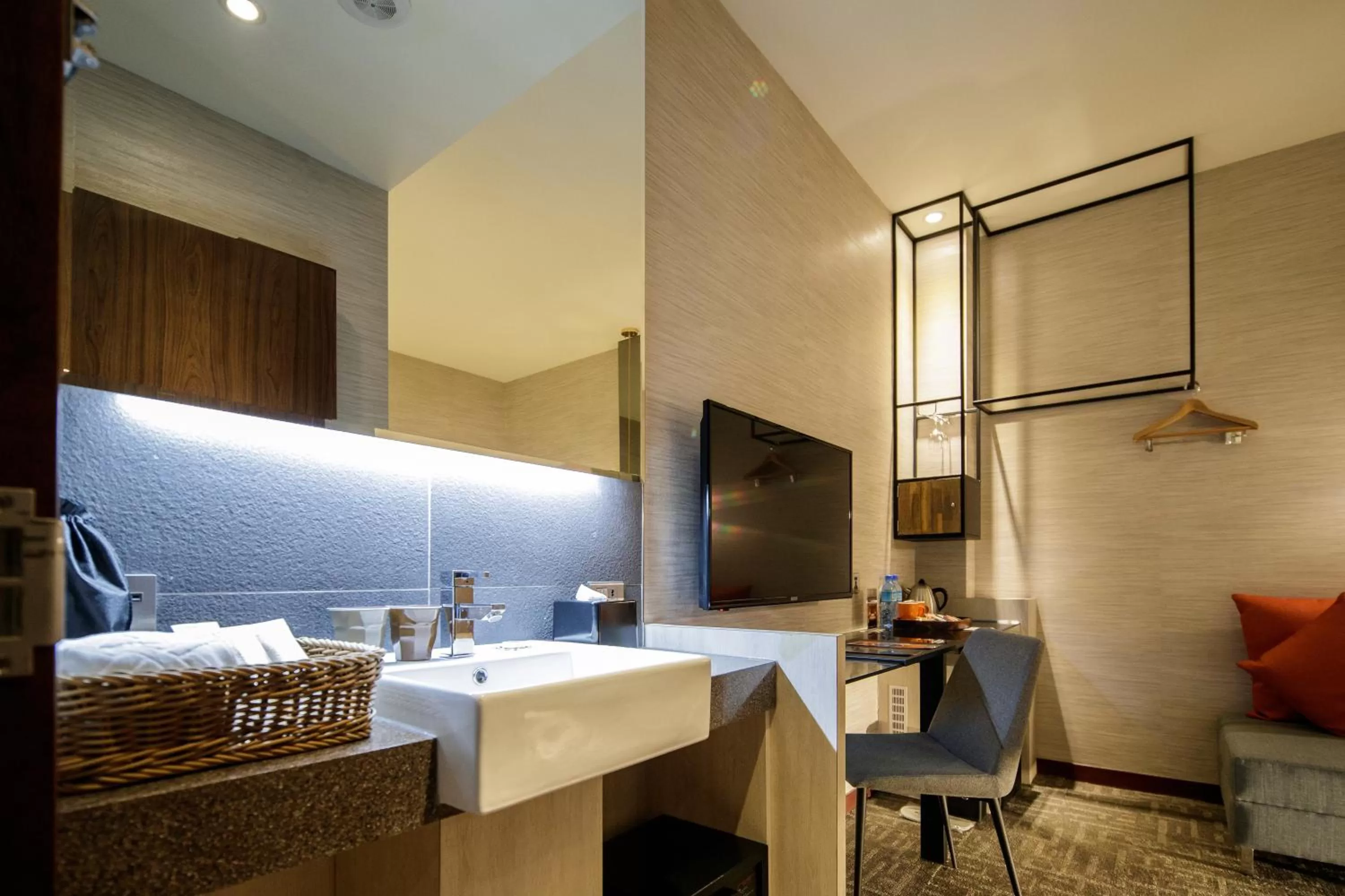 Decorative detail, Bed in Via Hotel Taipei Station