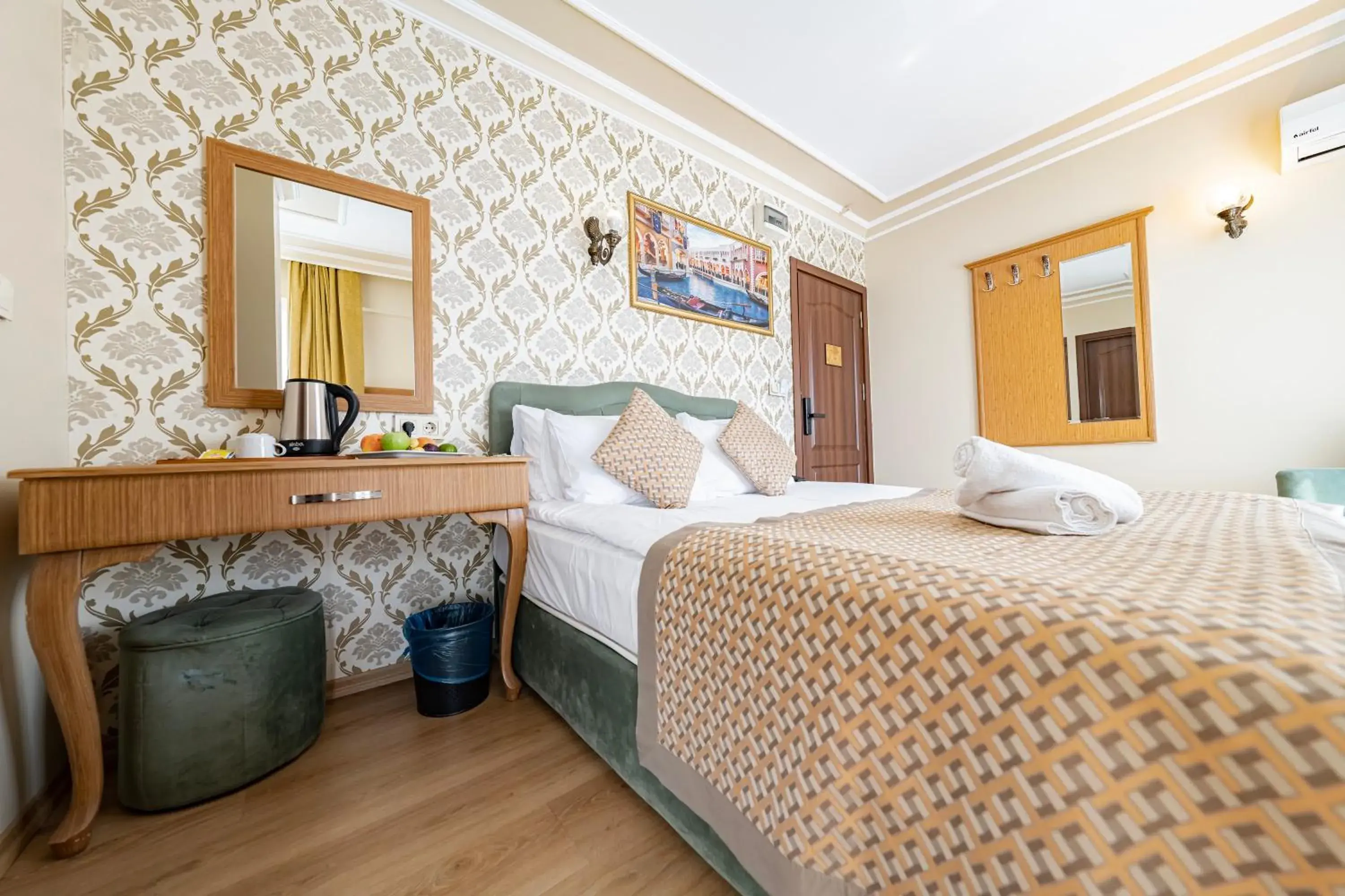 Bed in Grand Hamit Hotel