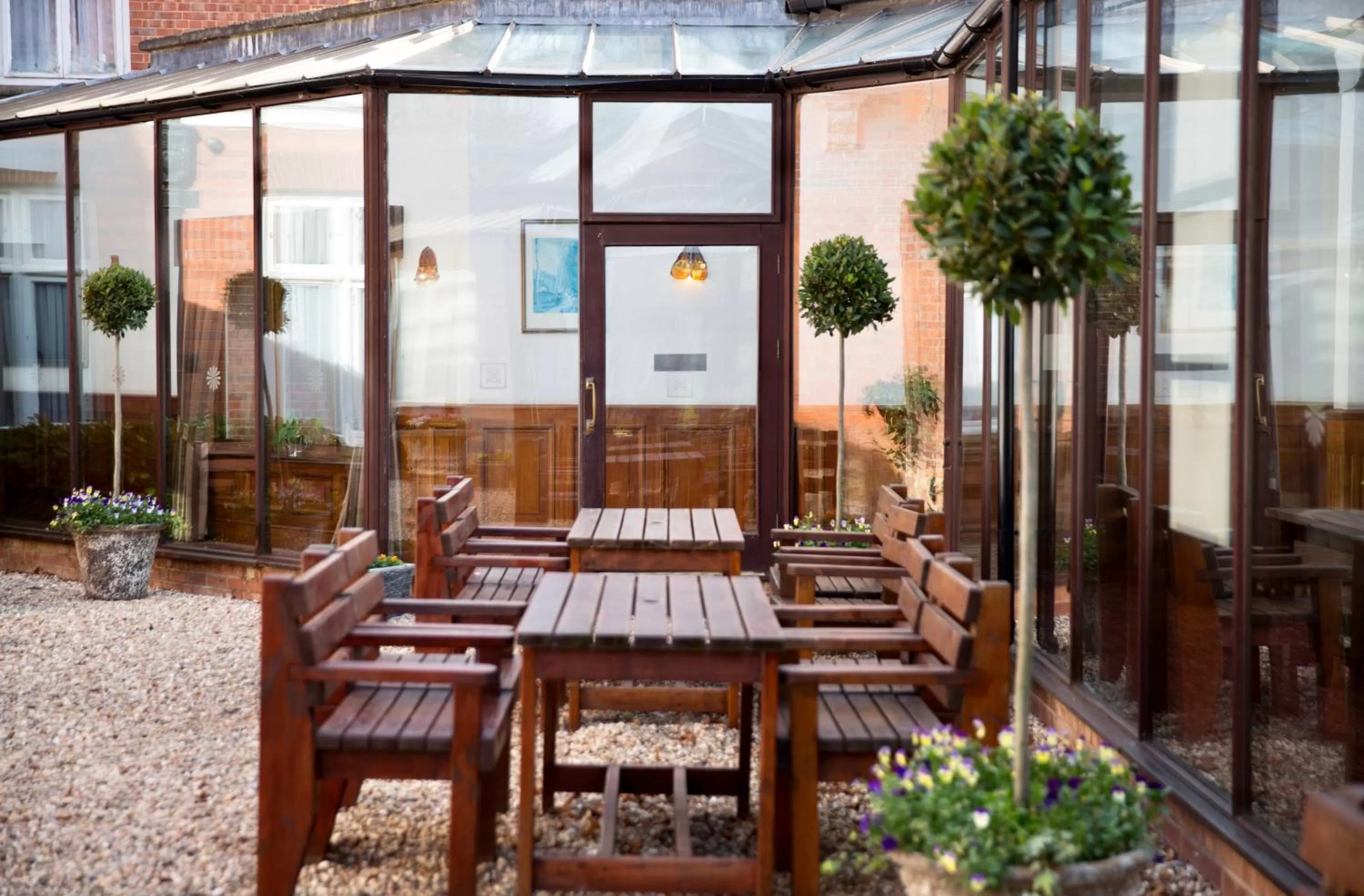 Patio in Bosworth Hall Hotel