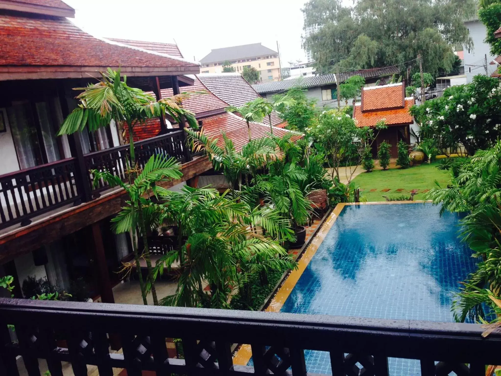 Balcony/Terrace, Pool View in Hongkhao Village