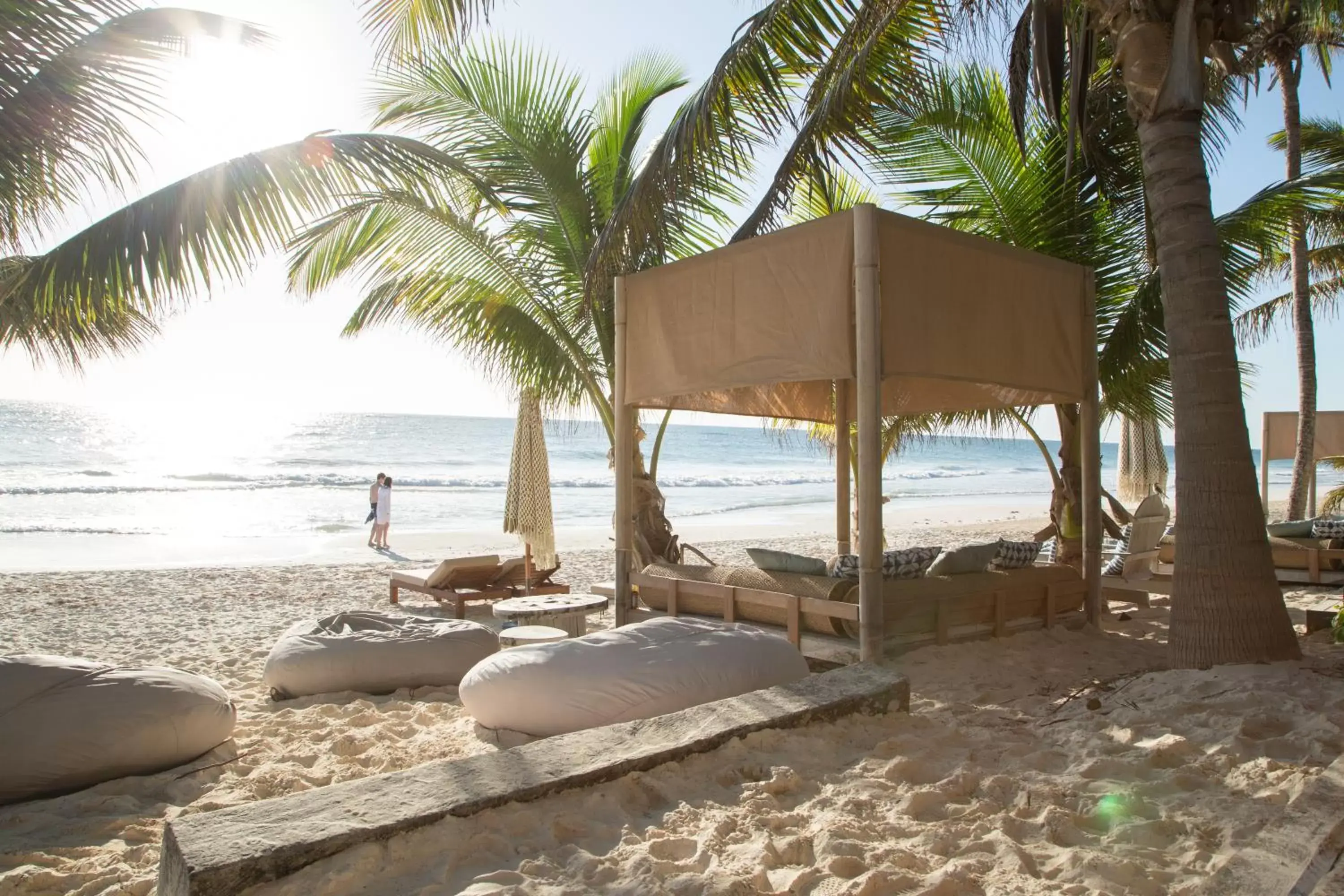 Beach in Chiringuito Tulum