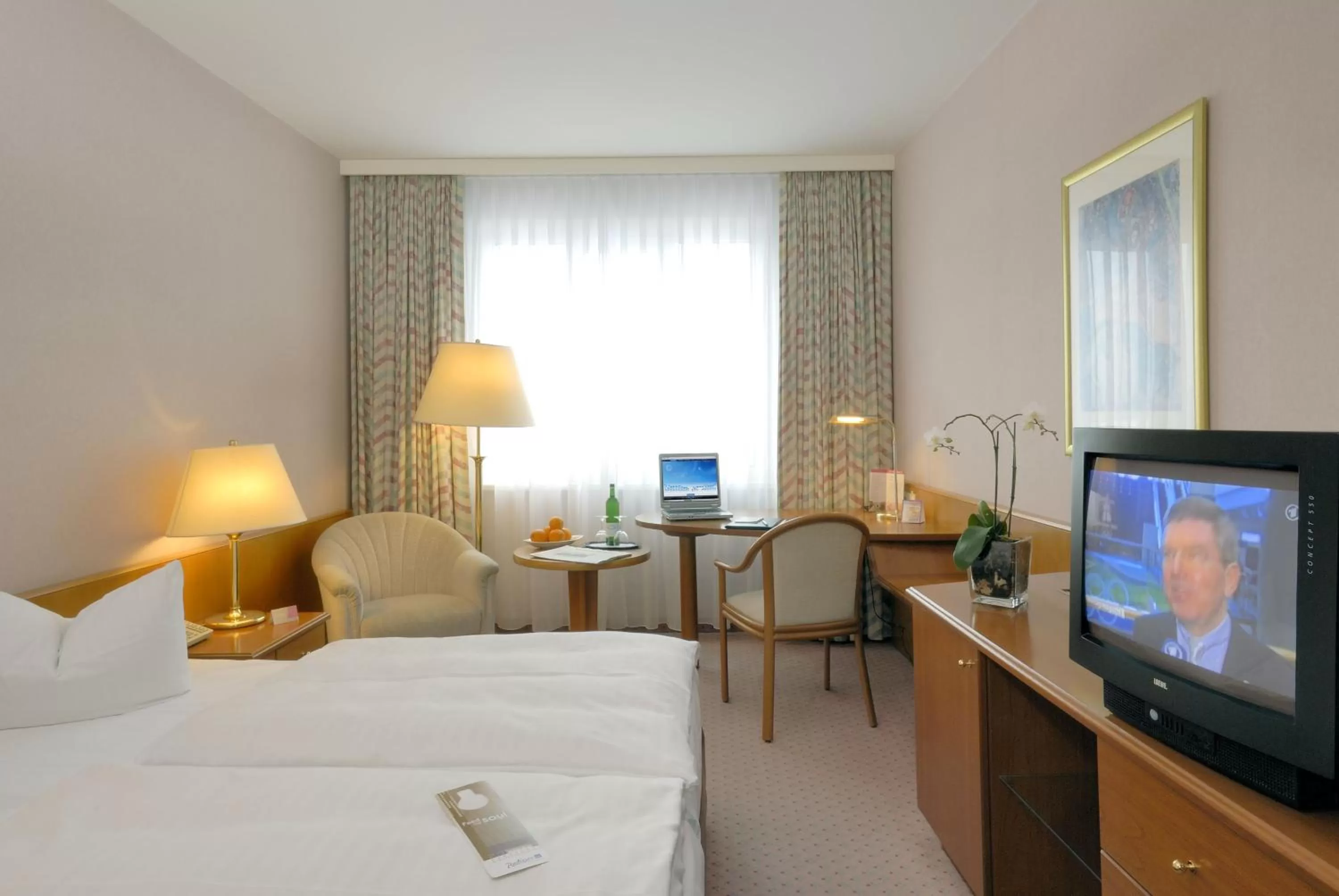 Photo of the whole room, Bed in Radisson Blu Hotel Cottbus