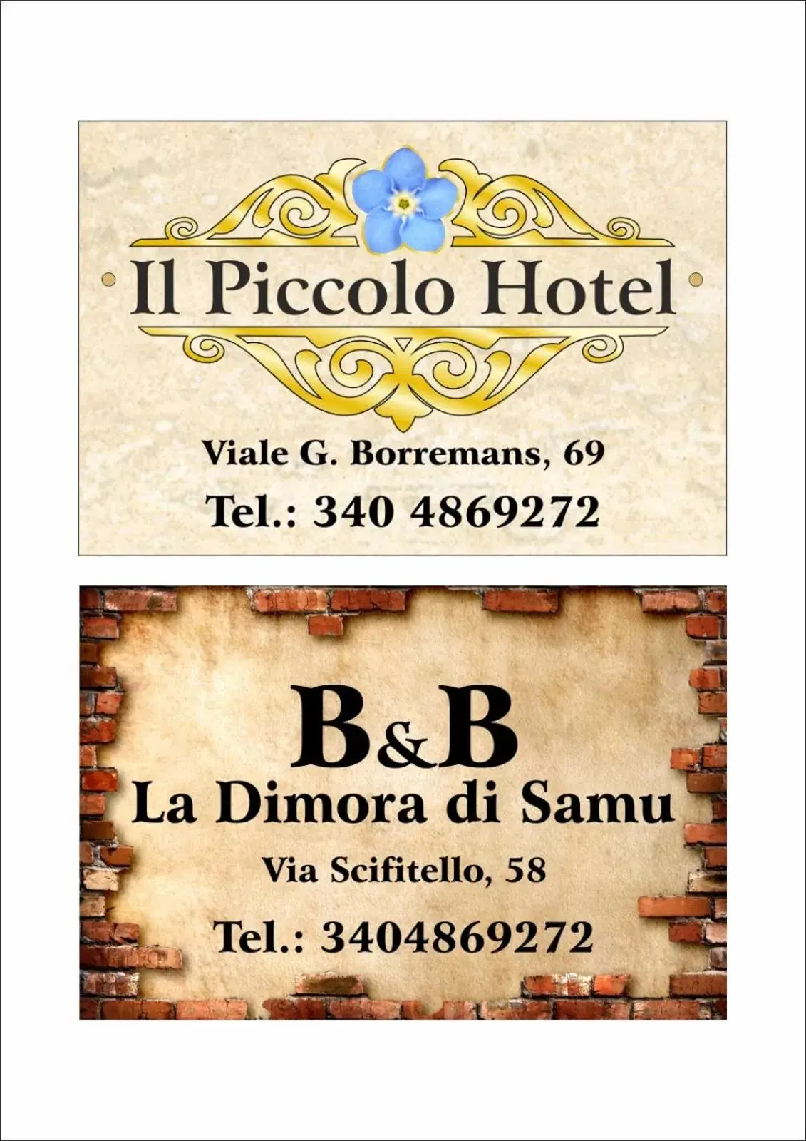 Logo/Certificate/Sign in Il Piccolo Hotel
