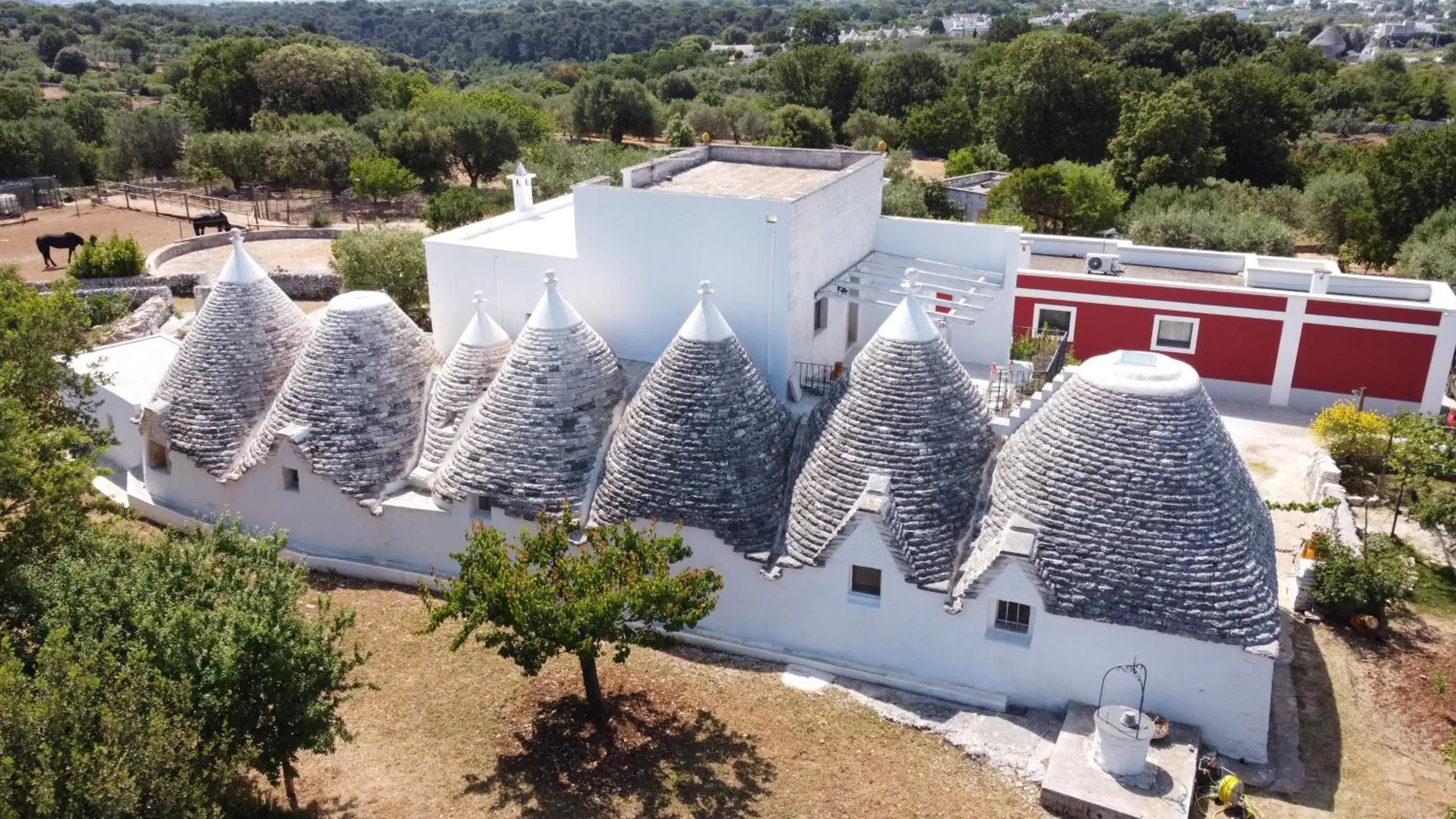 Bird's-eye View in Masseria Trulli sull'Aia