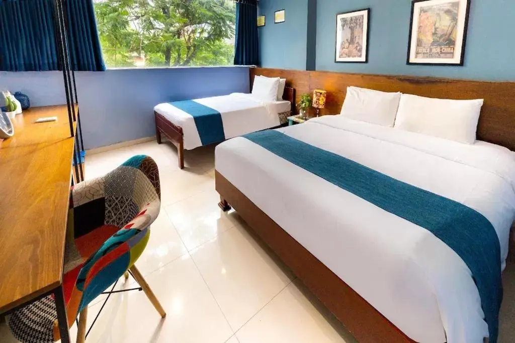 Bed in Hoàng Phi Hotel
