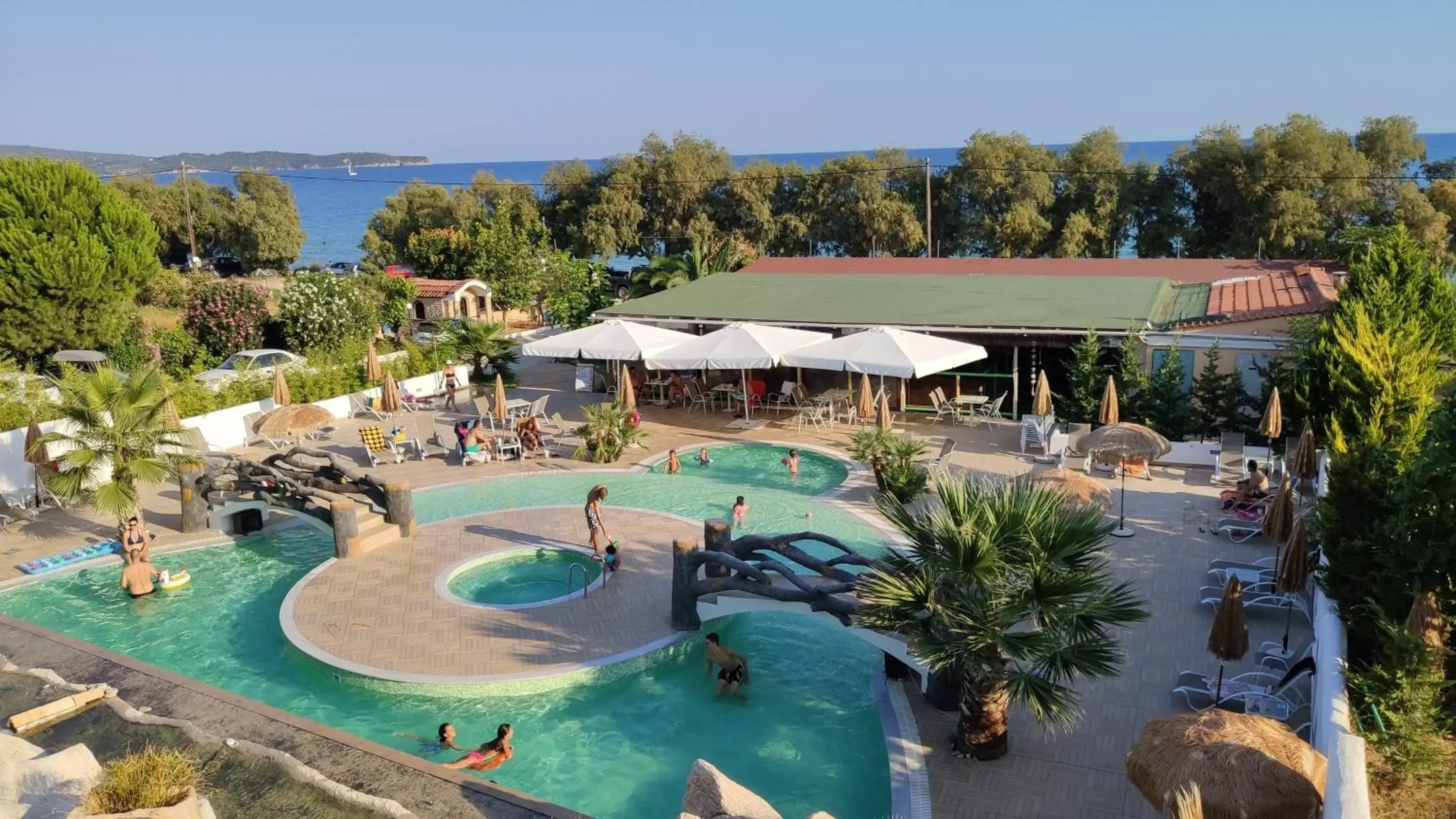 Bird's eye view, Pool View in Thassos Hotel Grand Beach