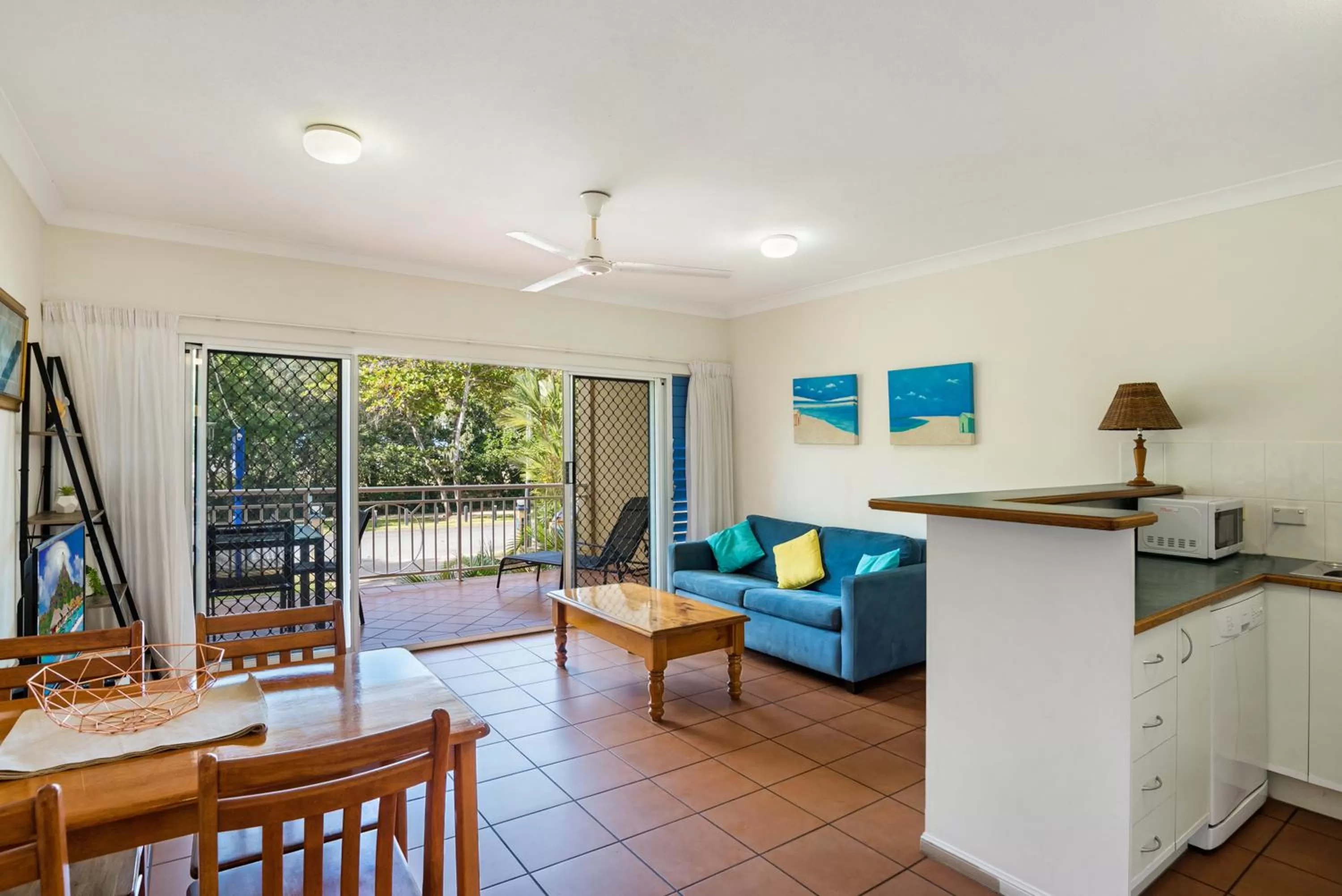 Living room in The York Beachfront Holiday Apartments