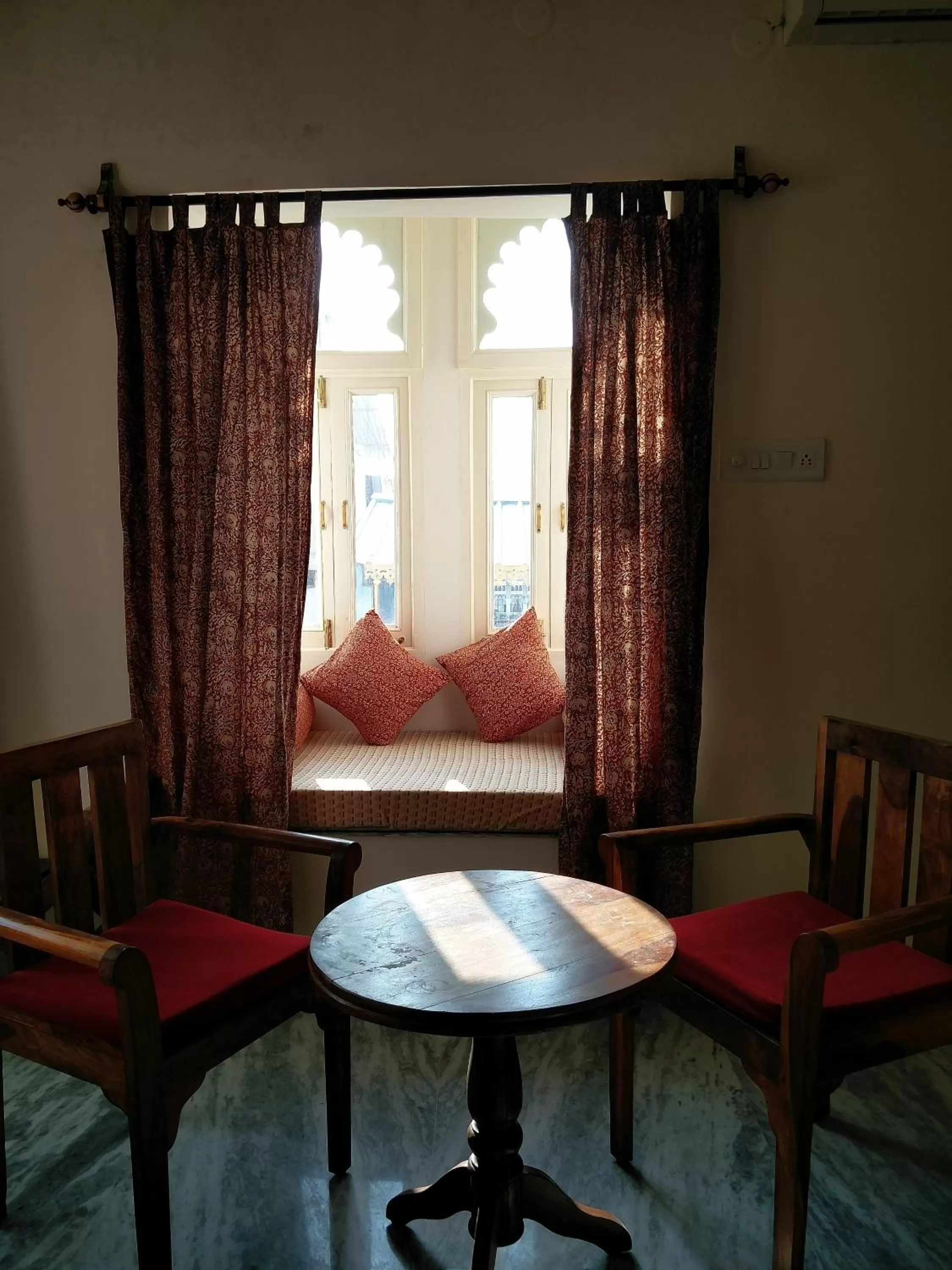 Seating area in Hotel Pratap Bhawan