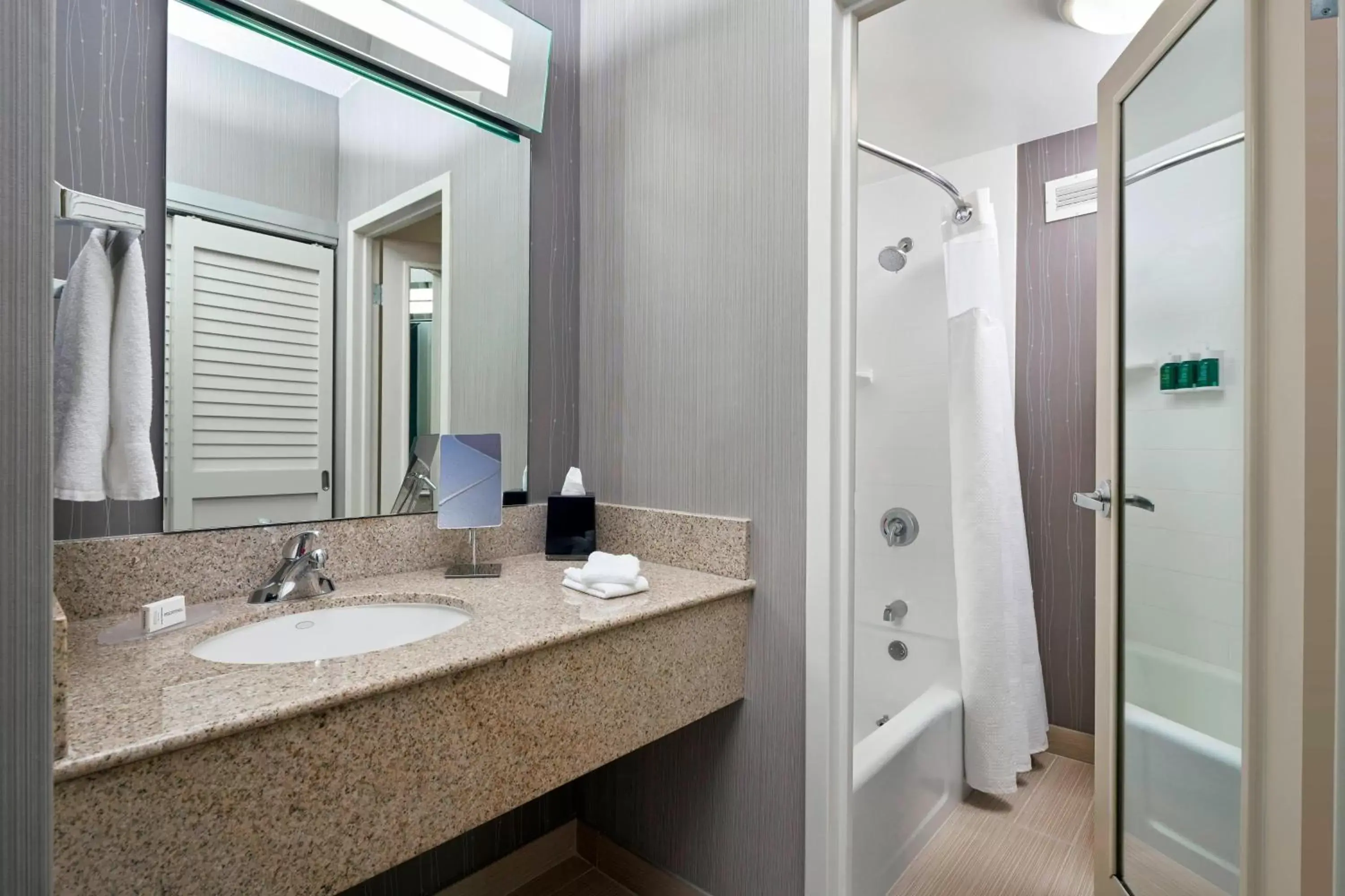 Bathroom in Courtyard By Marriott Baltimore BWI Airport