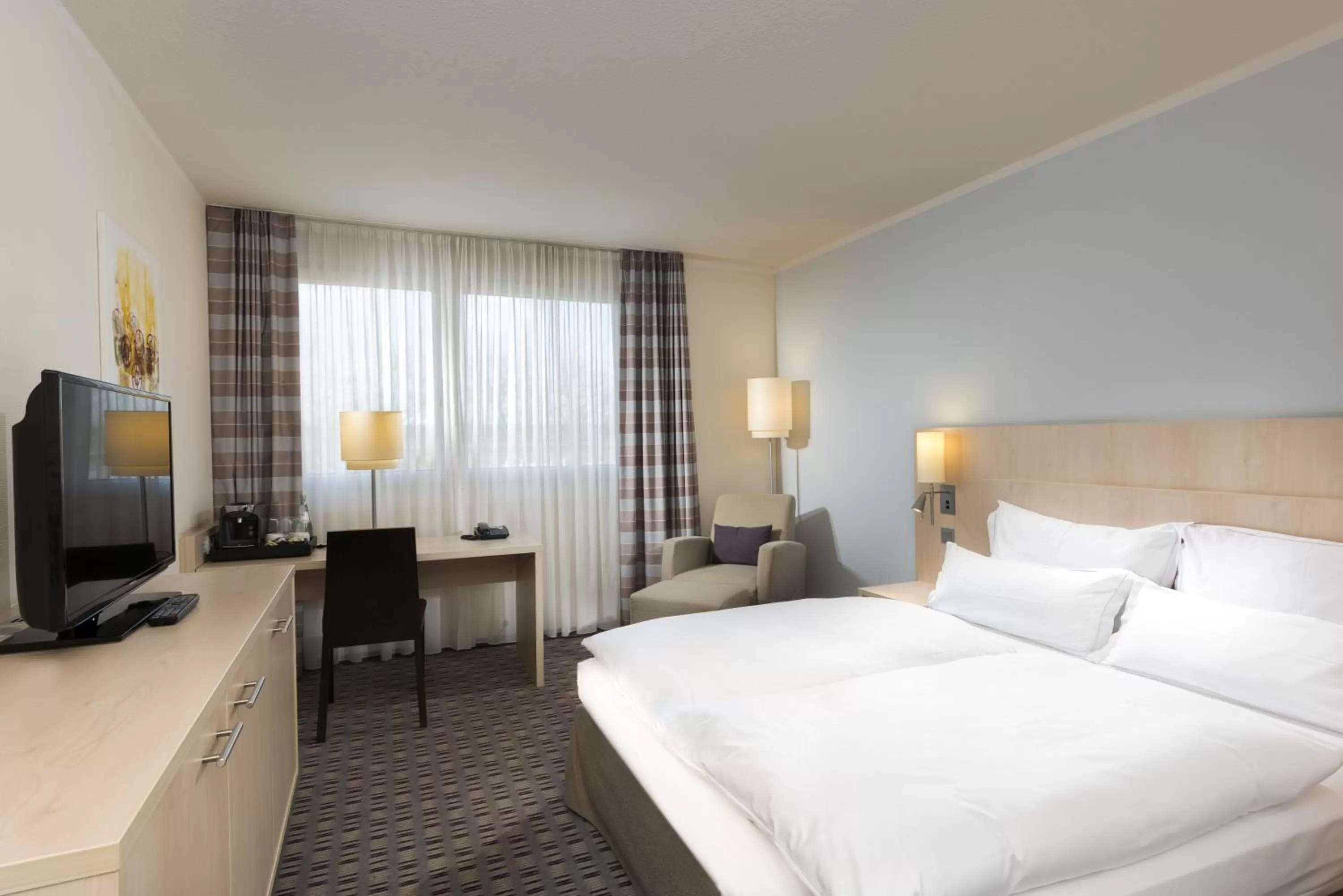 Decorative detail, Bed in Mercure Hotel Mannheim am Friedensplatz