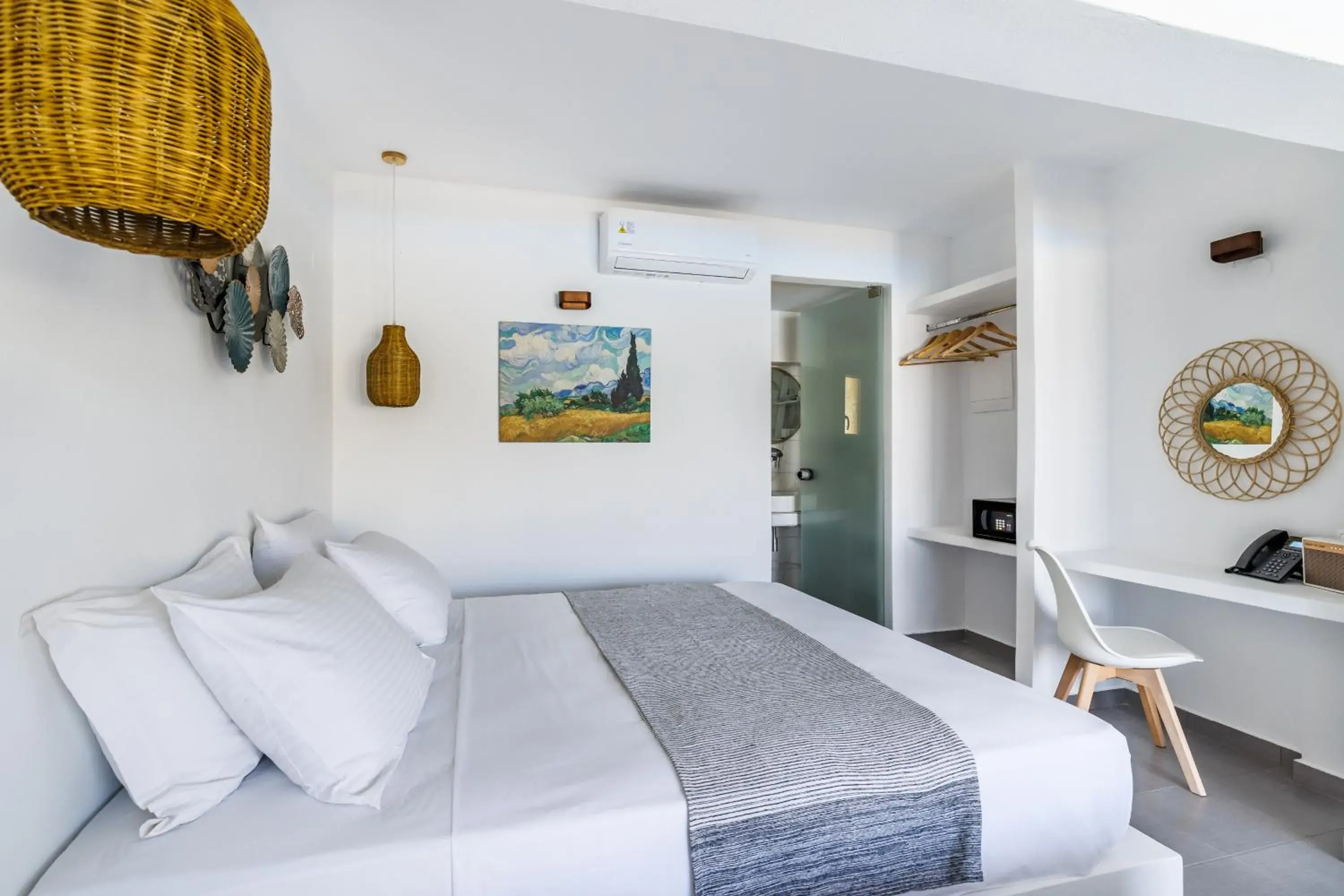 Bed in Skopelos Holidays Hotel & Spa