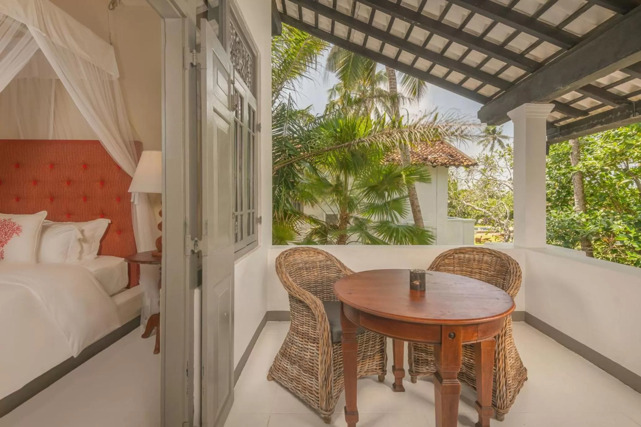 Bed in The Villa Bentota by KK Collection