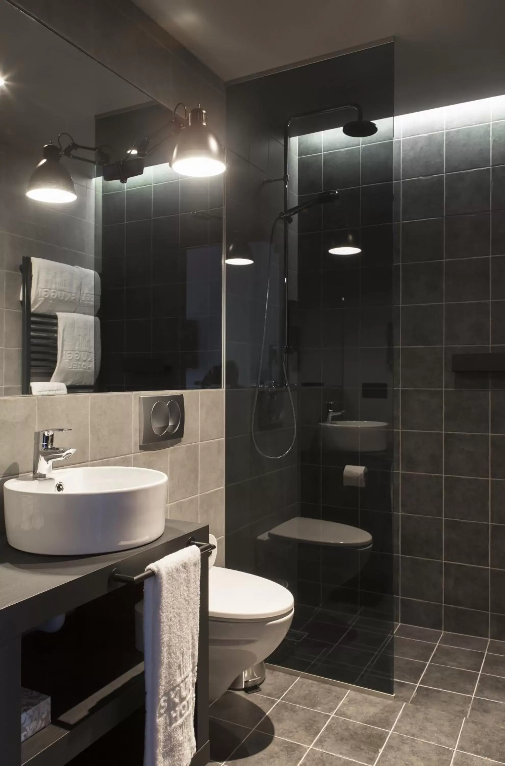 Shower, Bathroom in Skuggi Hotel by Keahotels