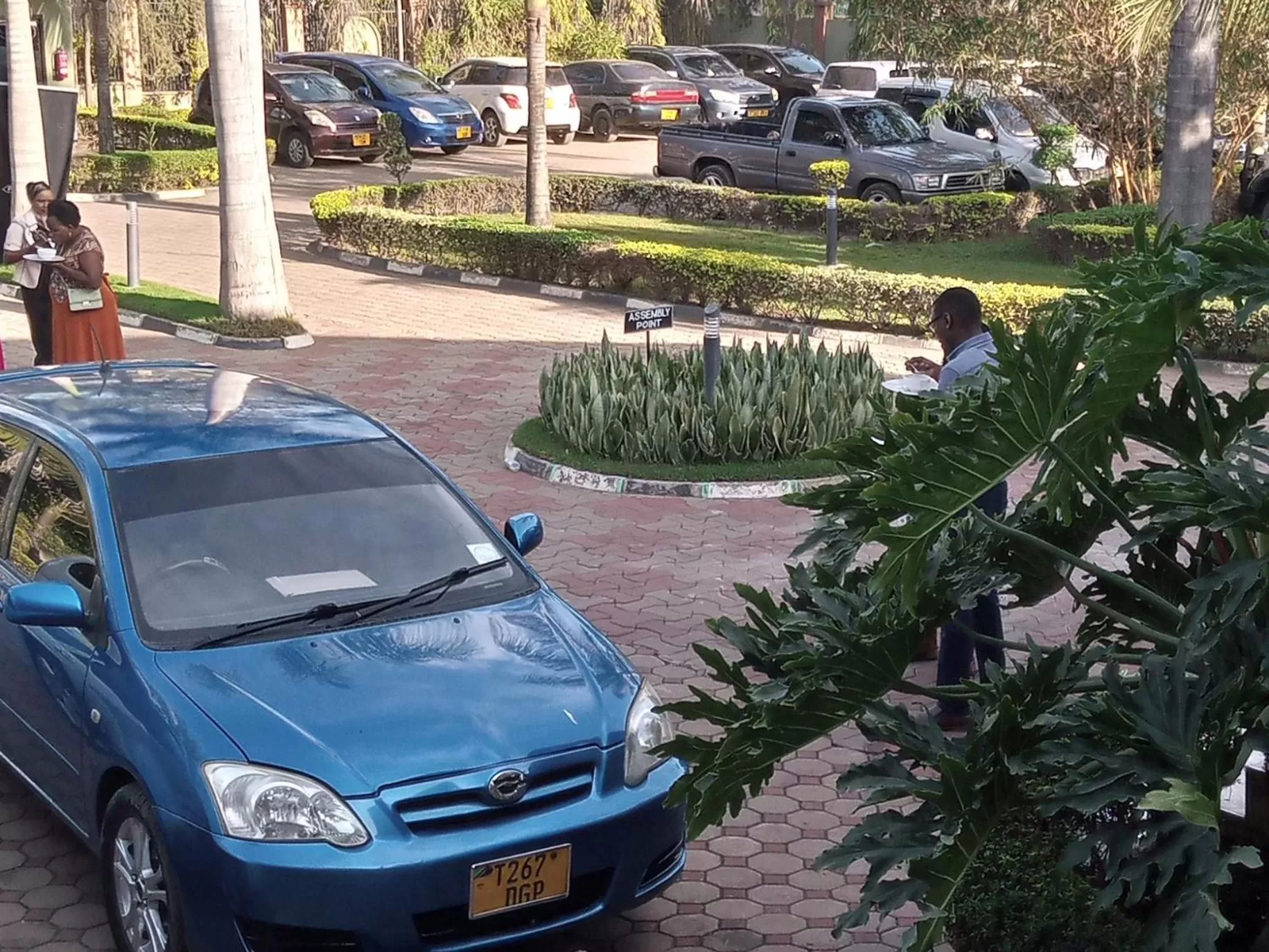 group of guests in Africa Lodge Arusha