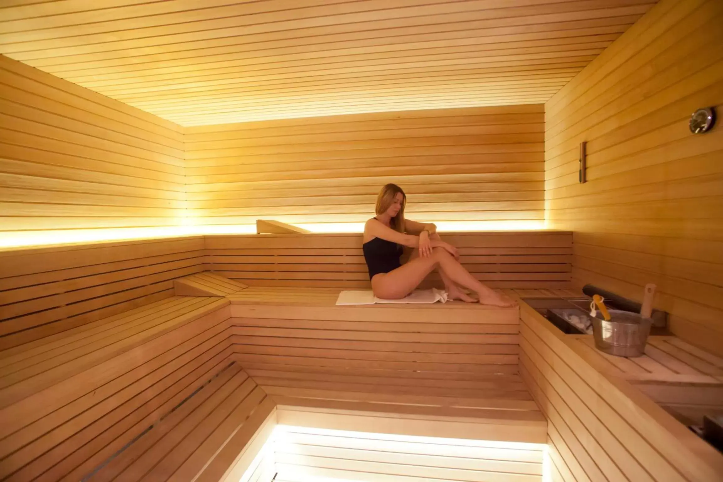 Sauna in Ròseo Euroterme Wellness Resort