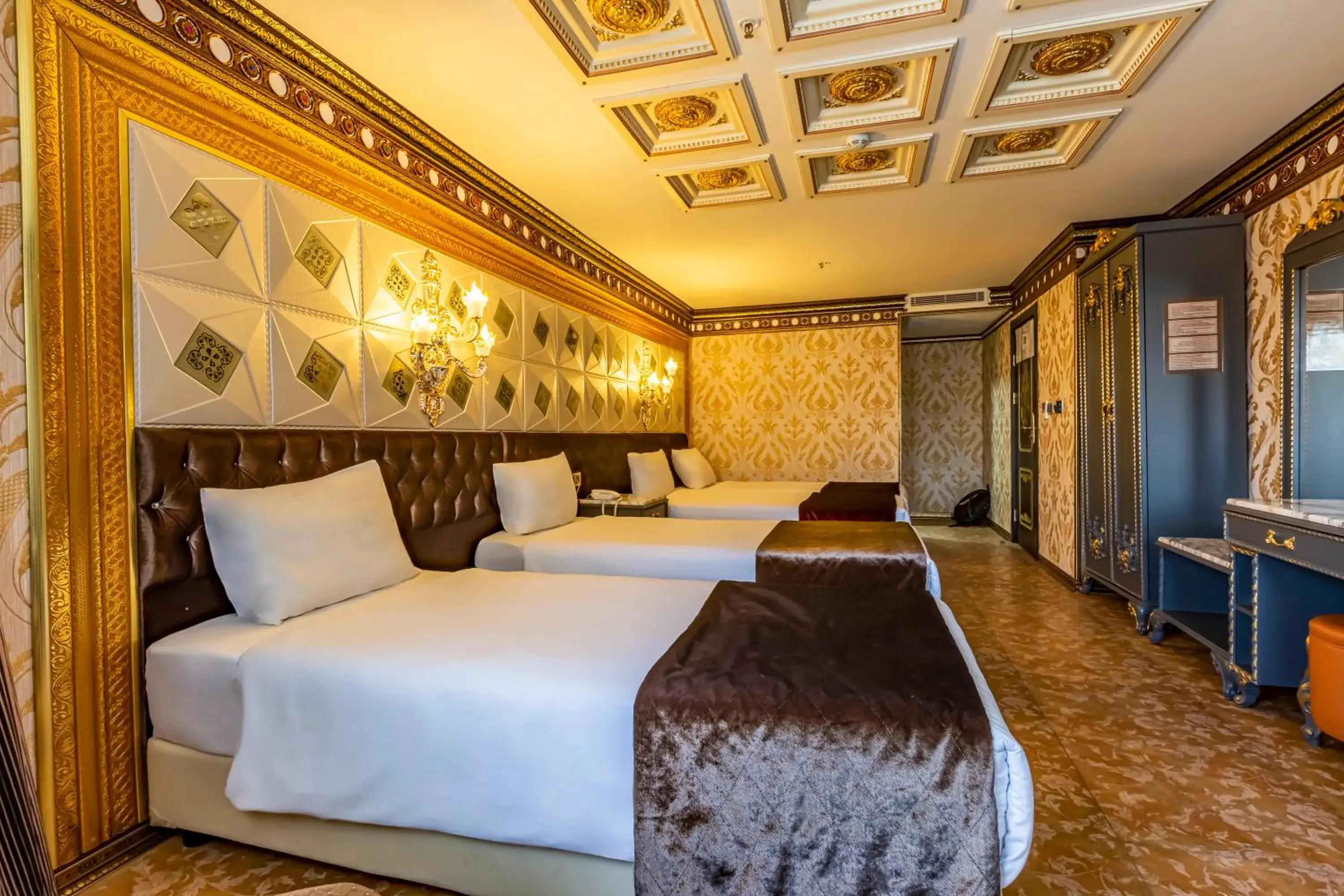 Bed in Laleli Blue Marmaray Hotel