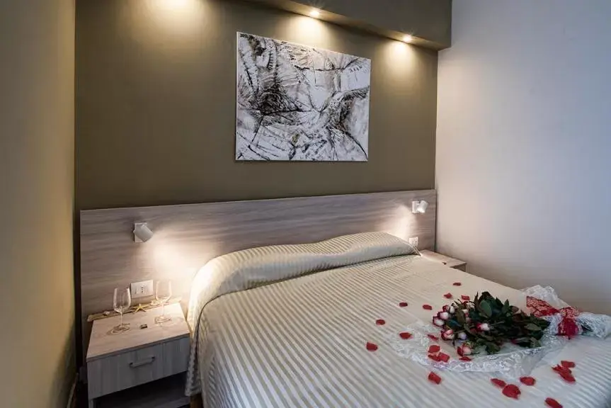 Bed in Hotel Scacciapensieri