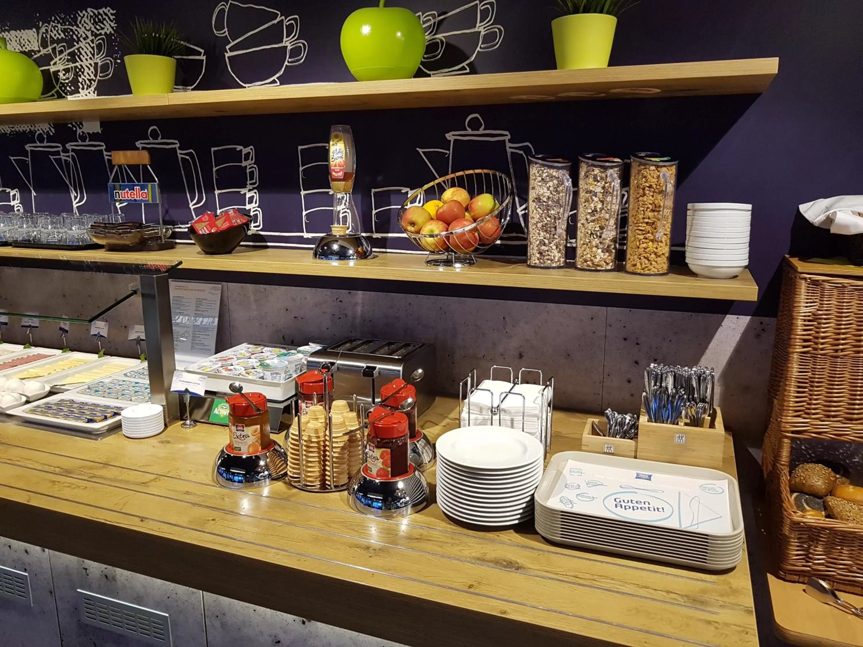 Buffet breakfast in ibis budget Koeln Leverkusen City