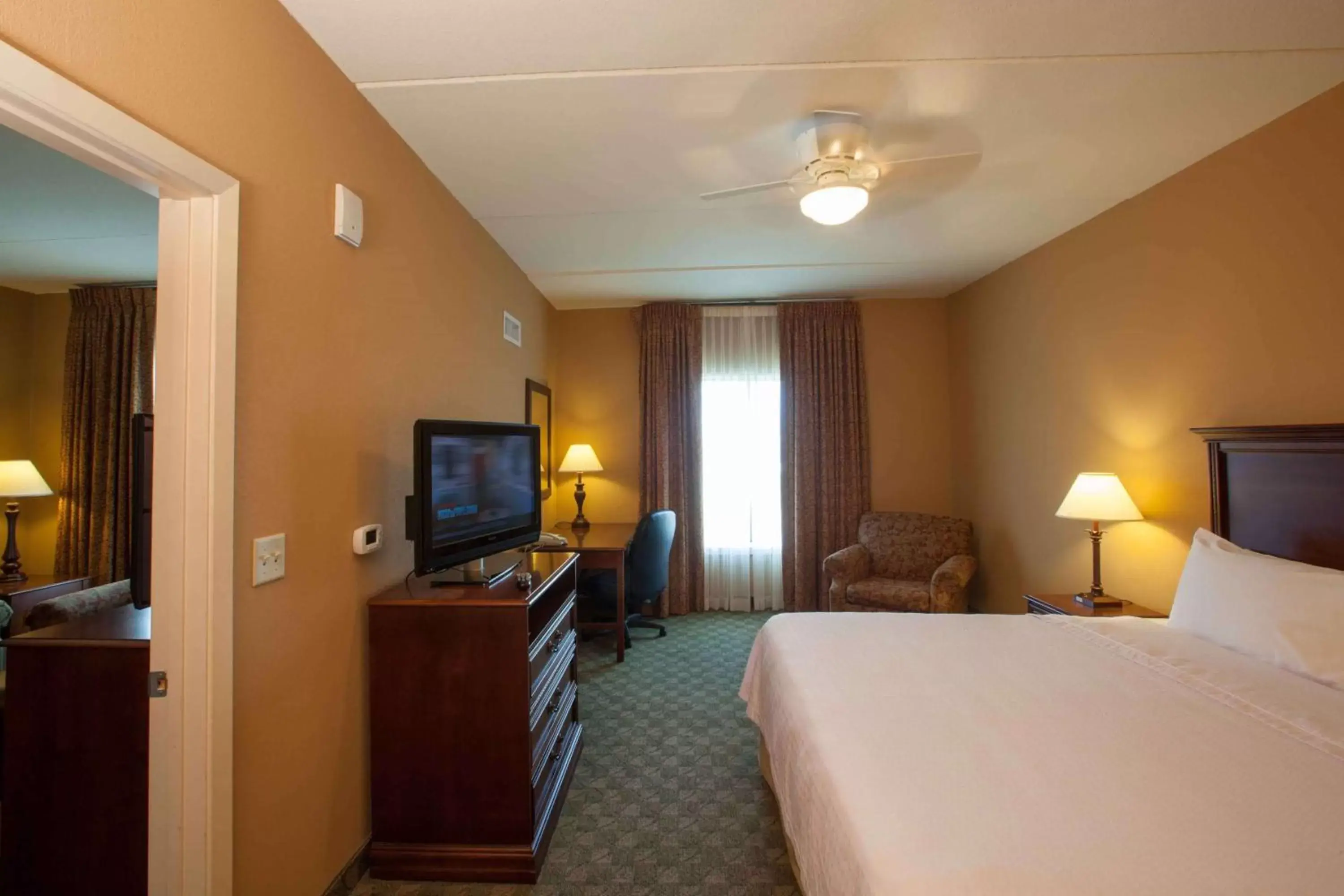 Bed, TV/Entertainment Center in Homewood Suites by Hilton San Antonio North
