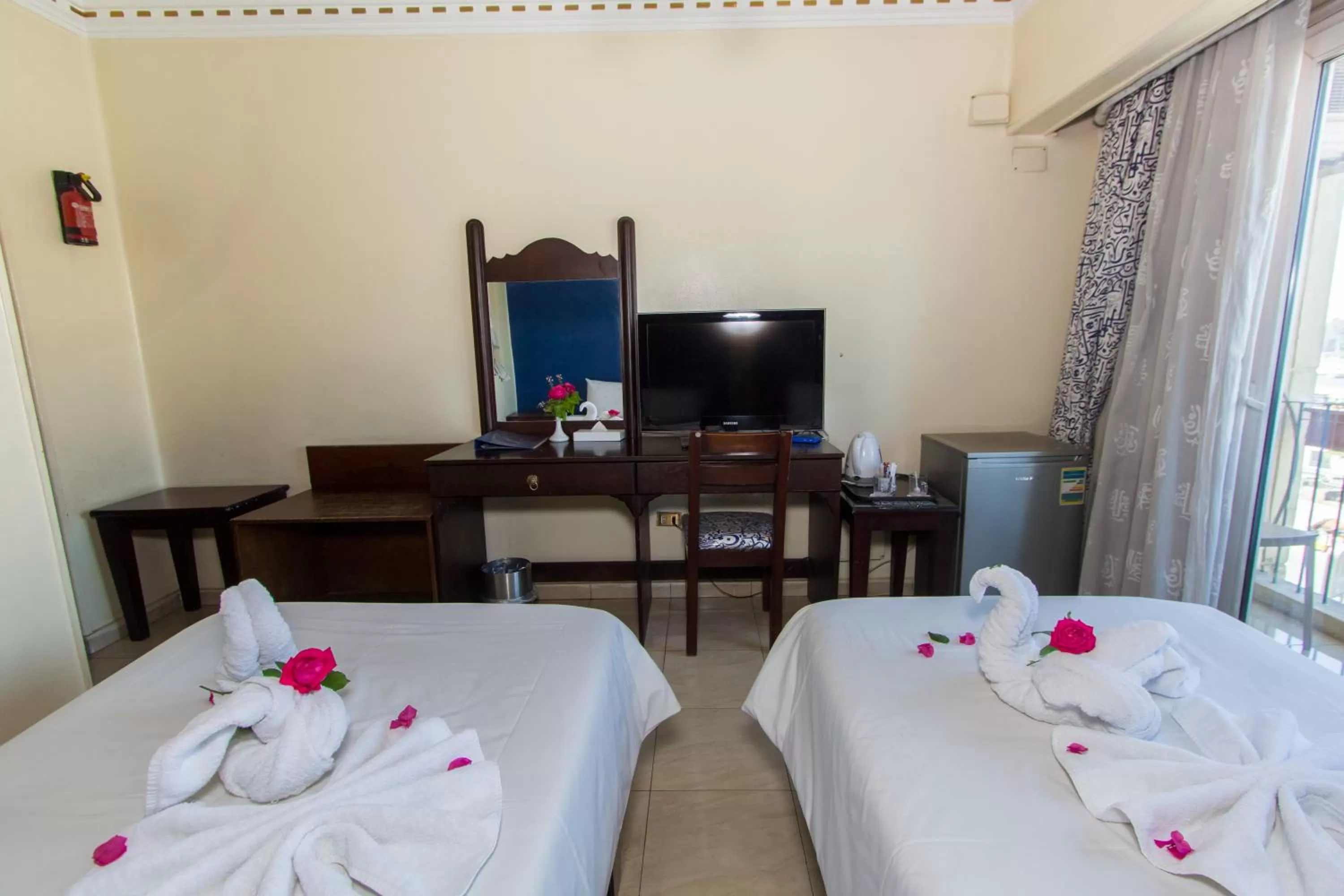 Bed in Philae Hotel Aswan