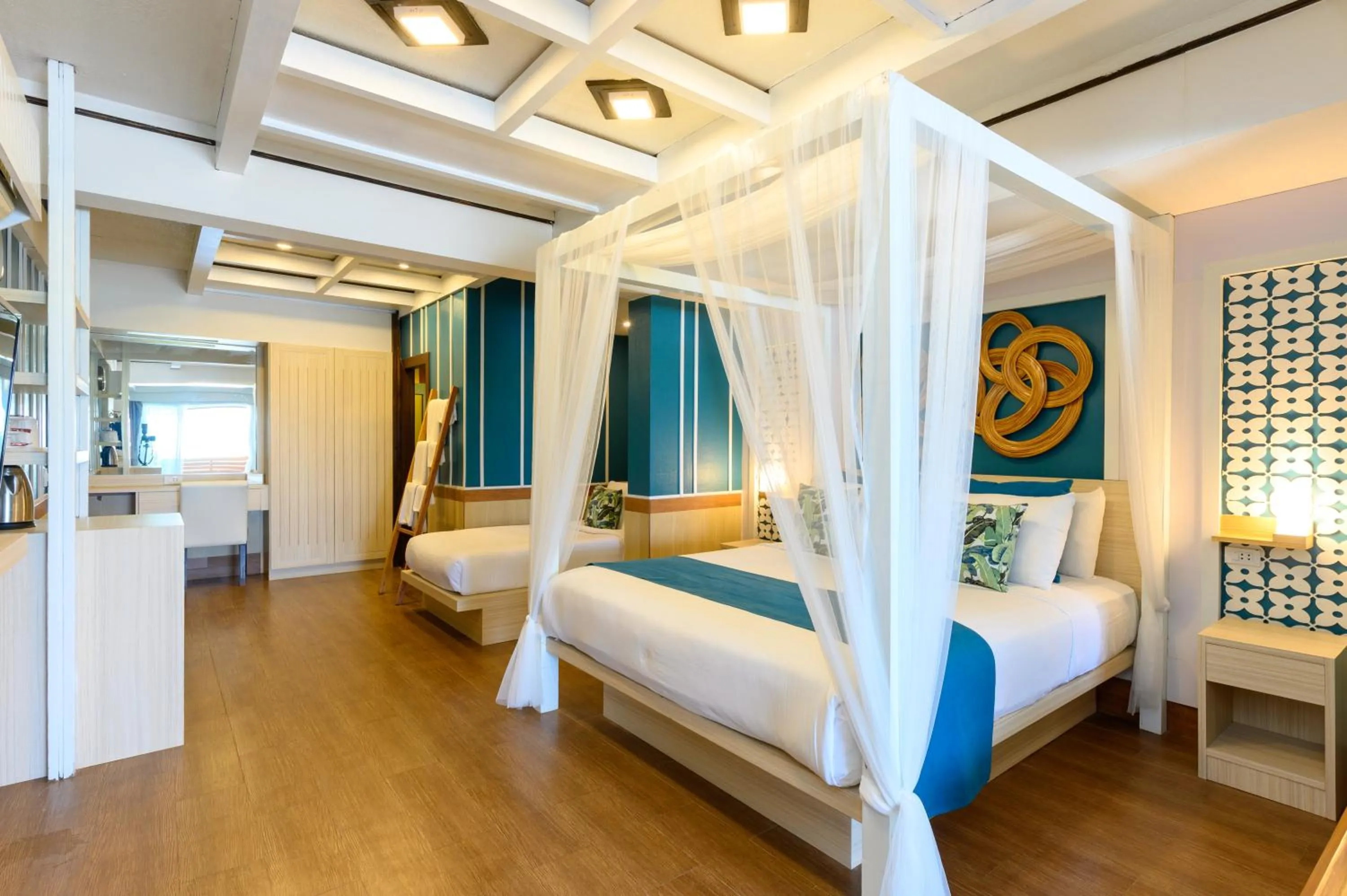 Bed in Maldives Beach Resort