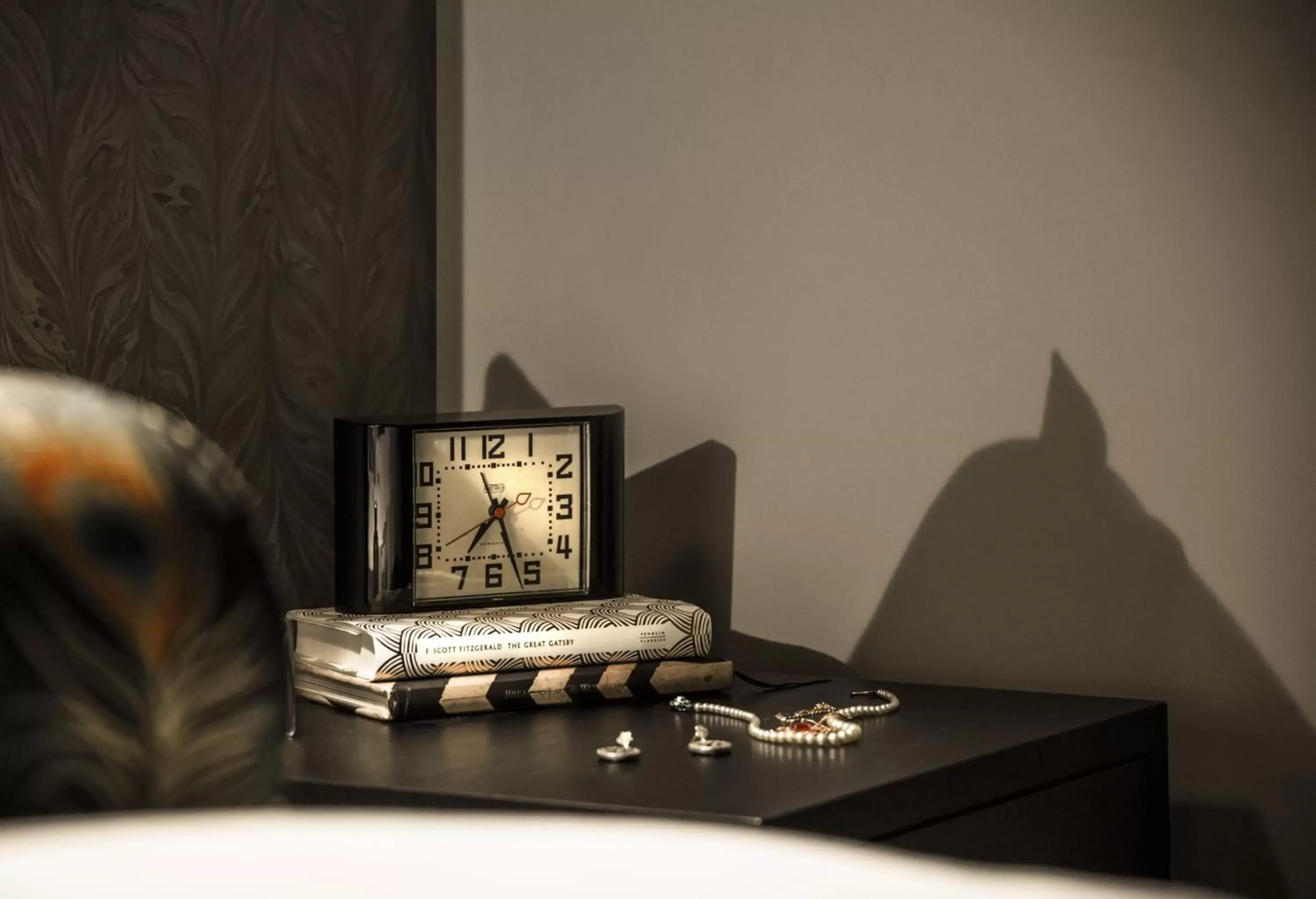 Decorative detail, TV/Entertainment Center in Hotel Gotham