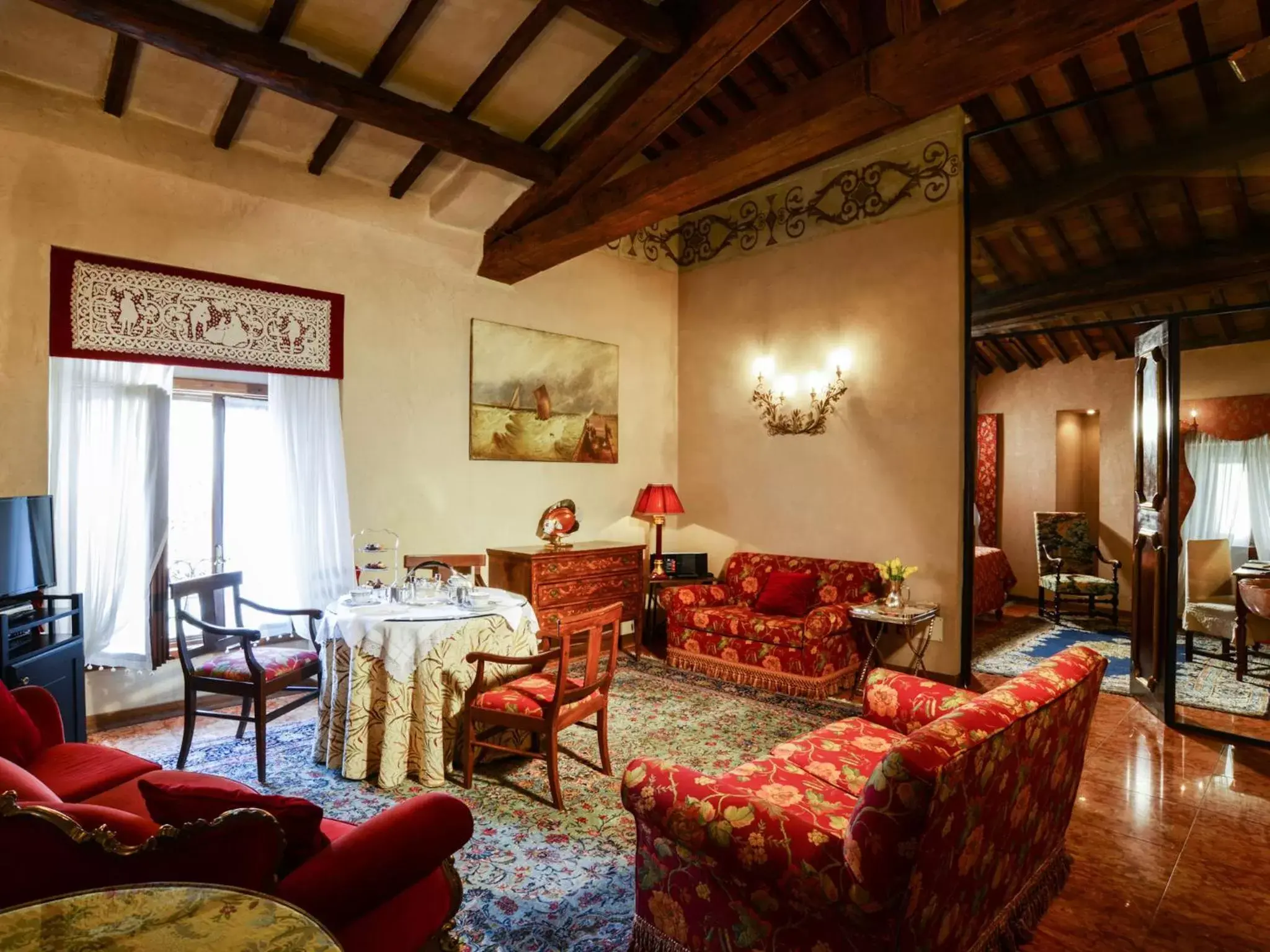 Living room, Seating Area in Hotel Gabbia D'Oro