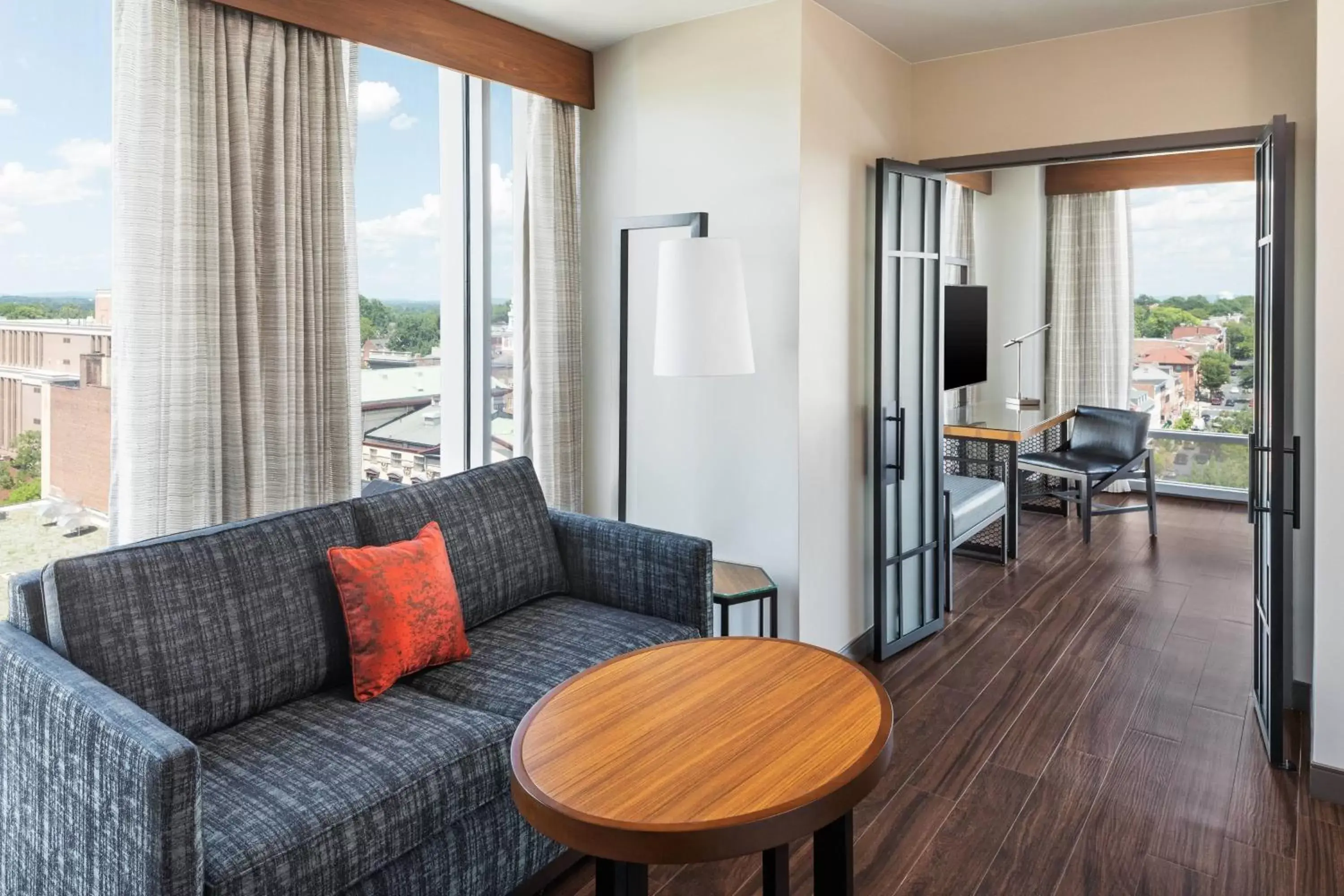 Photo of the whole room, Seating Area in Lancaster Marriott at Penn Square