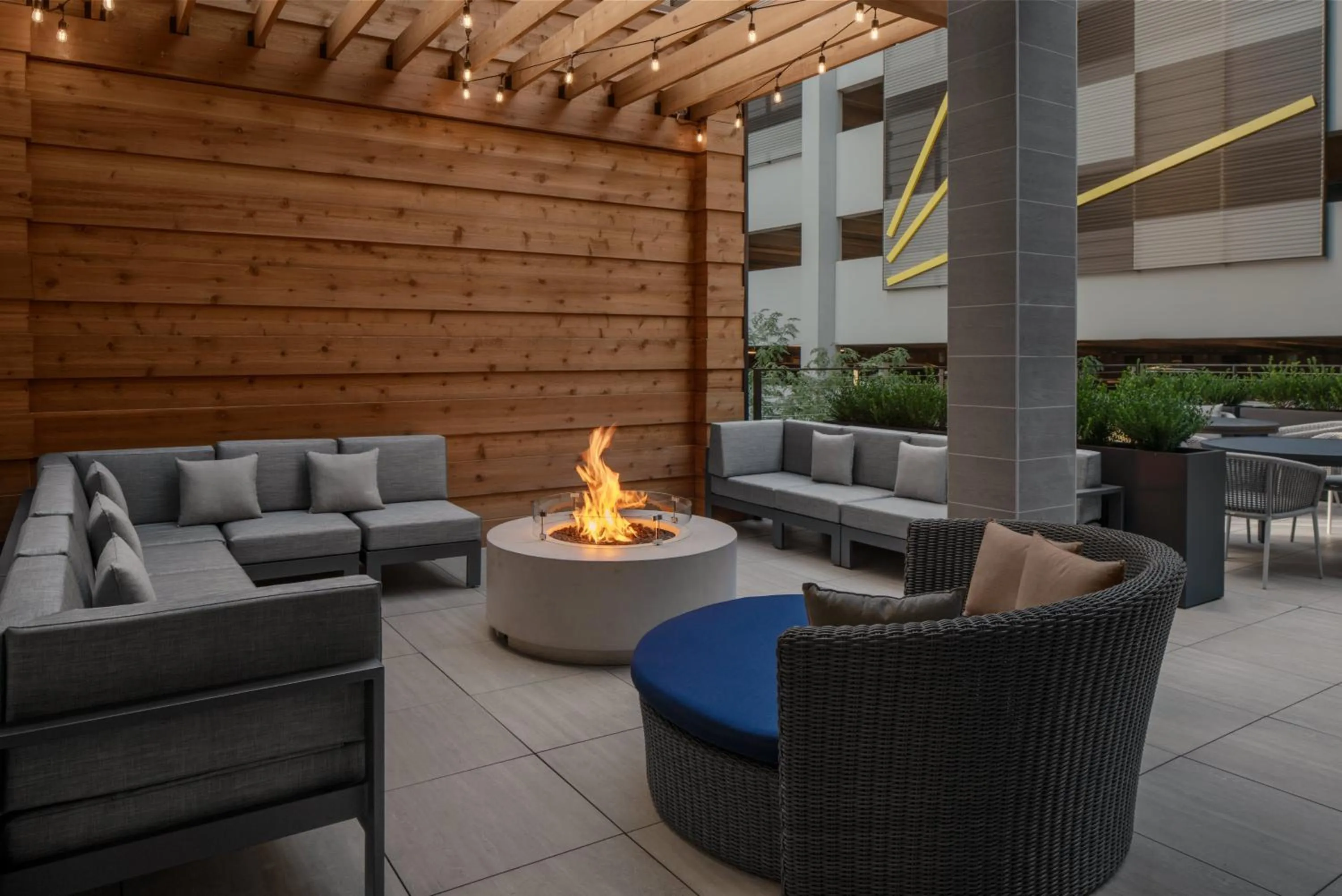 Patio in Homewood Suites By Hilton Charlotte Uptown First Ward