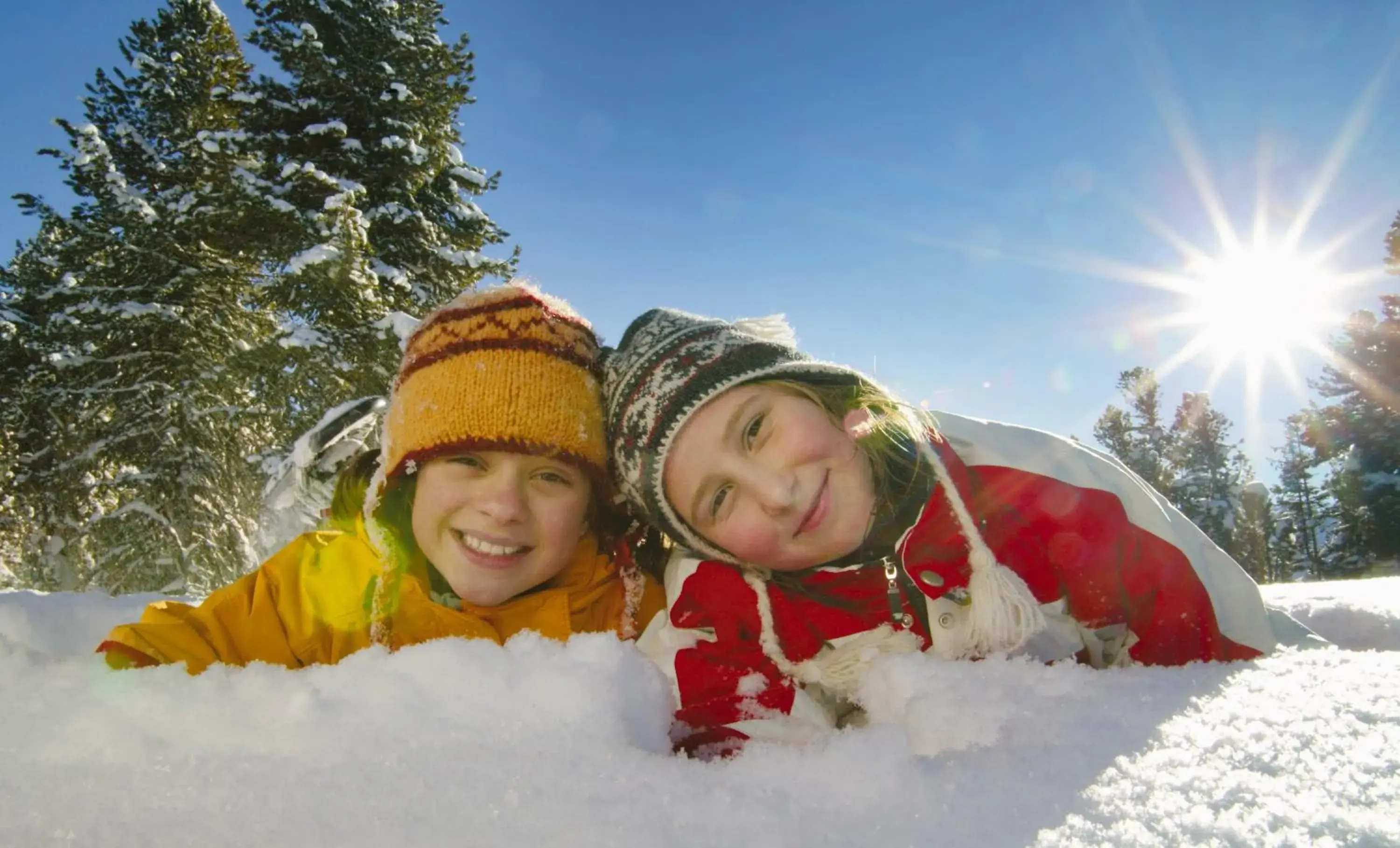 young children, Winter in Parkhotel Seefeld