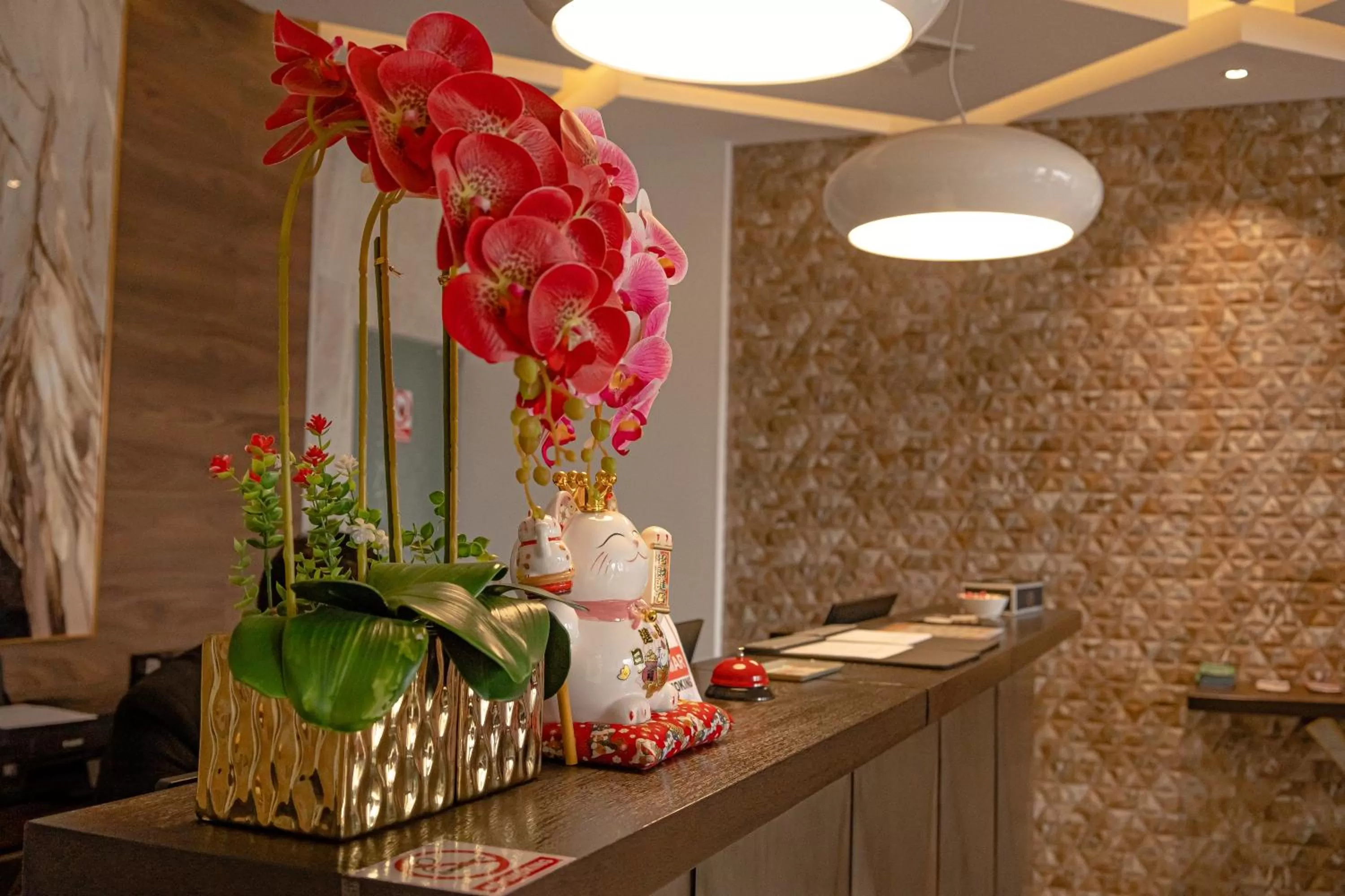 Lobby or reception in Hotel La Peonía