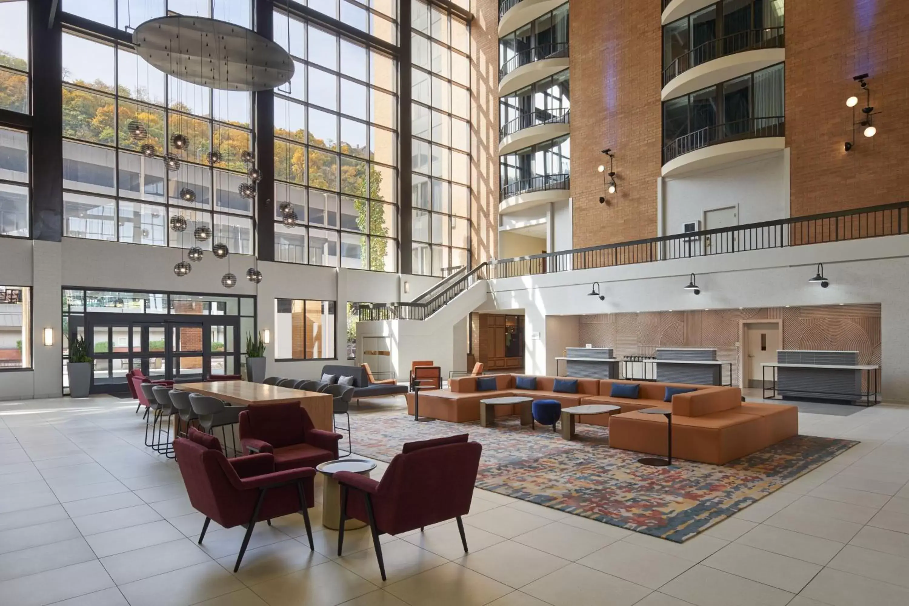 Lobby or reception in Sheraton Pittsburgh Hotel at Station Square