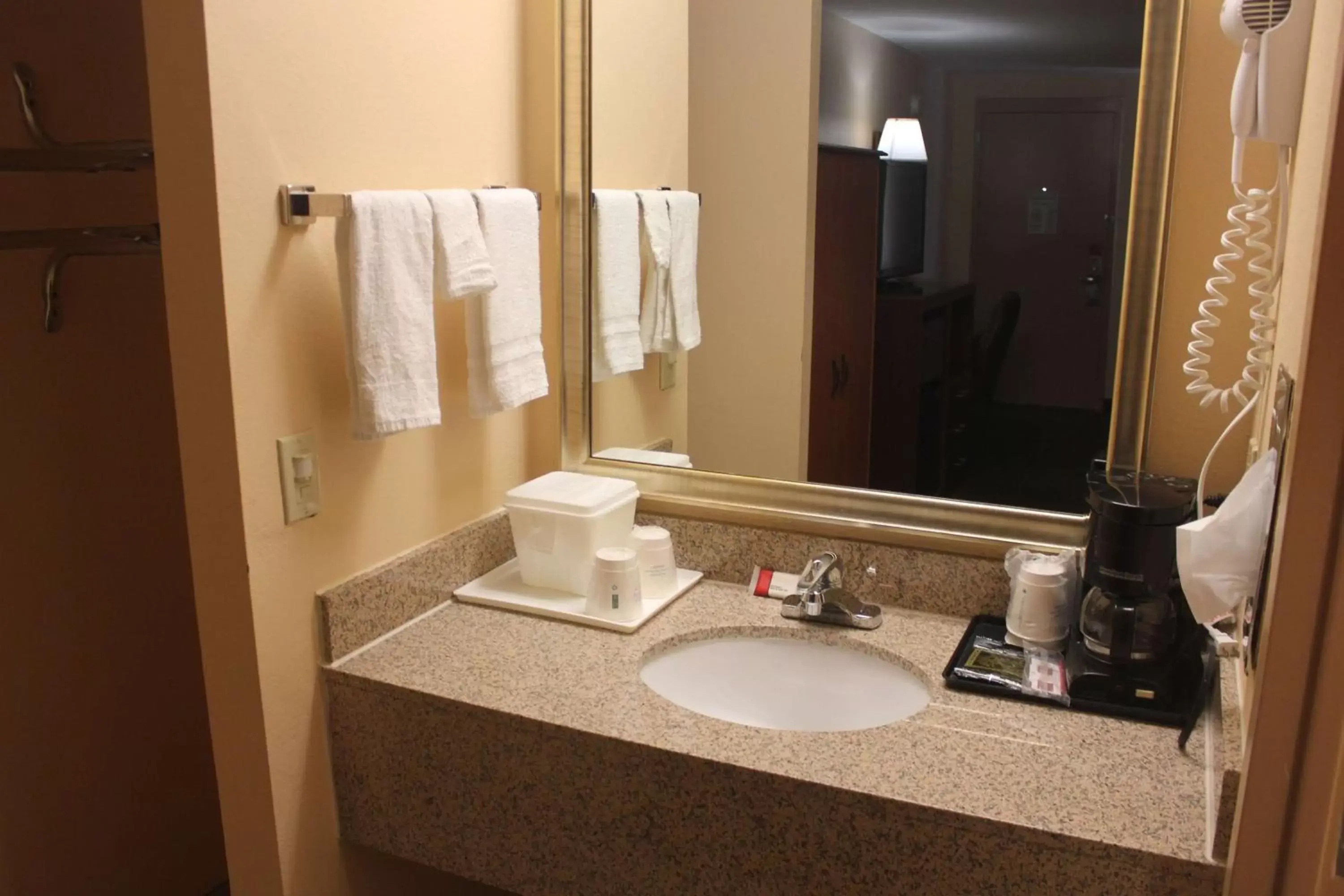 Bathroom in Super 8 by Wyndham Laurel